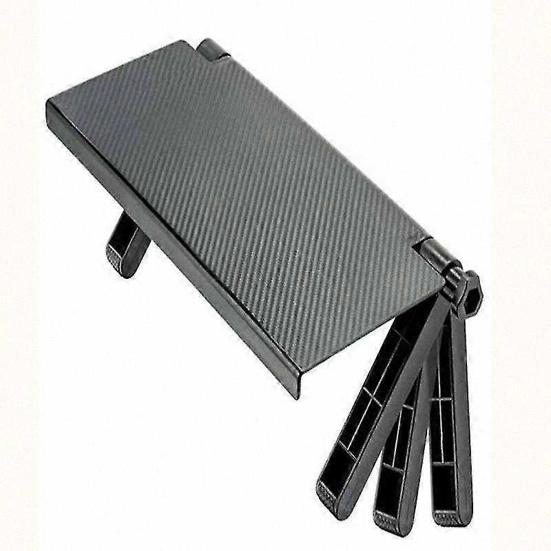 Foldable Monitor Stand with Adjustable Shelf for TV Box and Remote Control Storage Rack