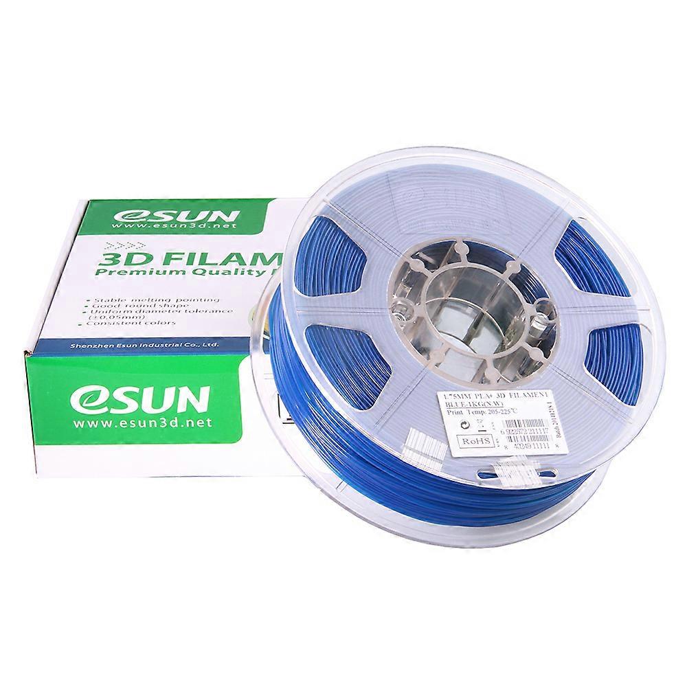 eSUN PLA+ 1.75mm Blue 3D Printer Filament Corn Grain Refining Material 1KG Spool (2.2lbs) Dimensional Accuracy +/- 0.05mm Consumables