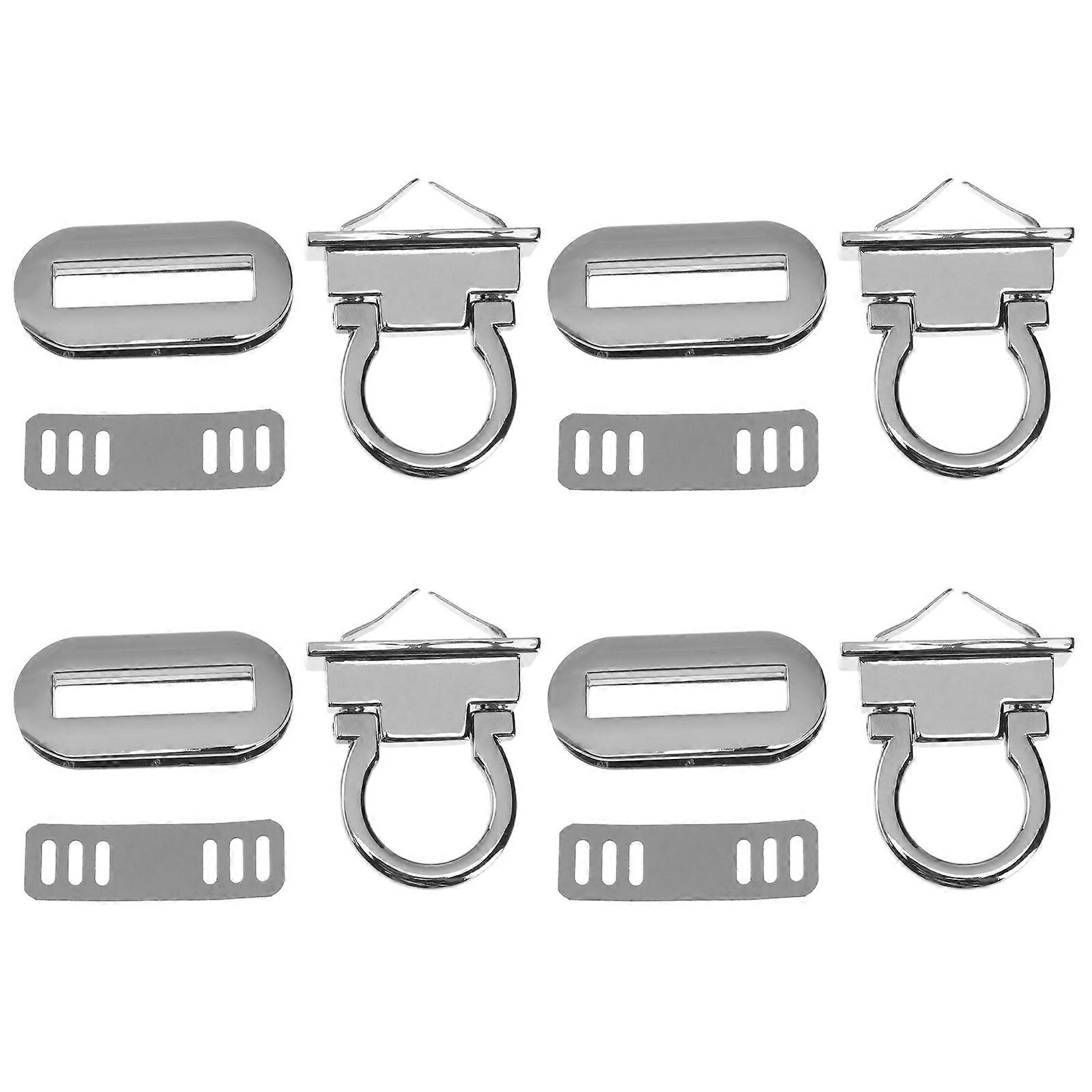 Luggage Padlocks Die Casting Locks for Bags Silver Suitcase Lock 4Pcs