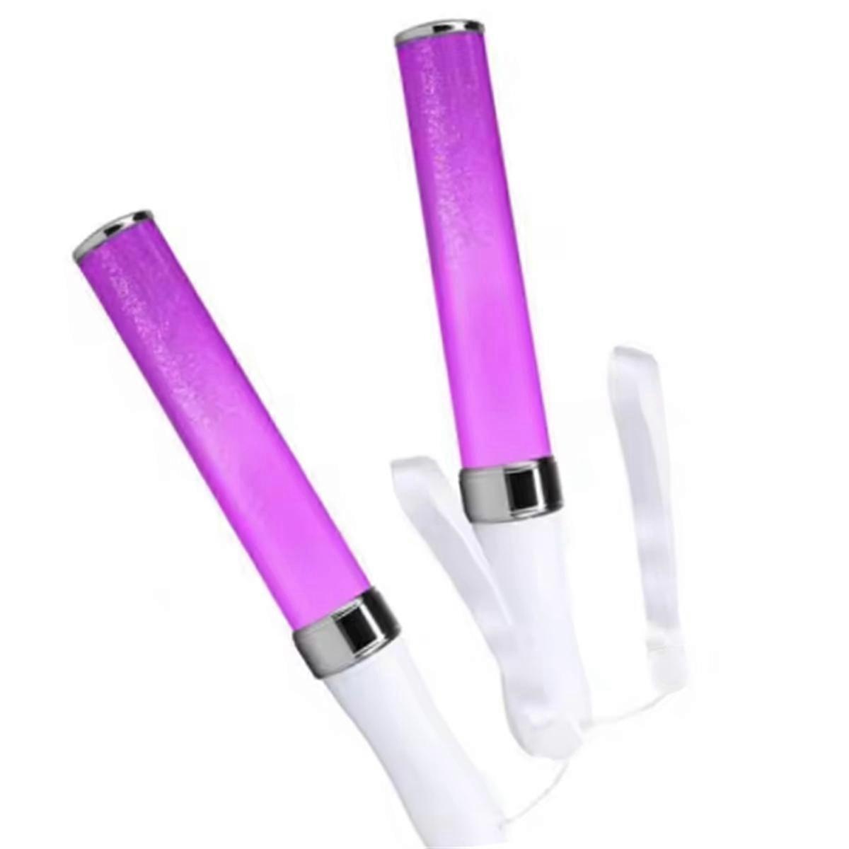 Color LED Light Stick - 3W15 Color Changing, Battery-Powered Cheering Props for Parties, Concert, and Wedding