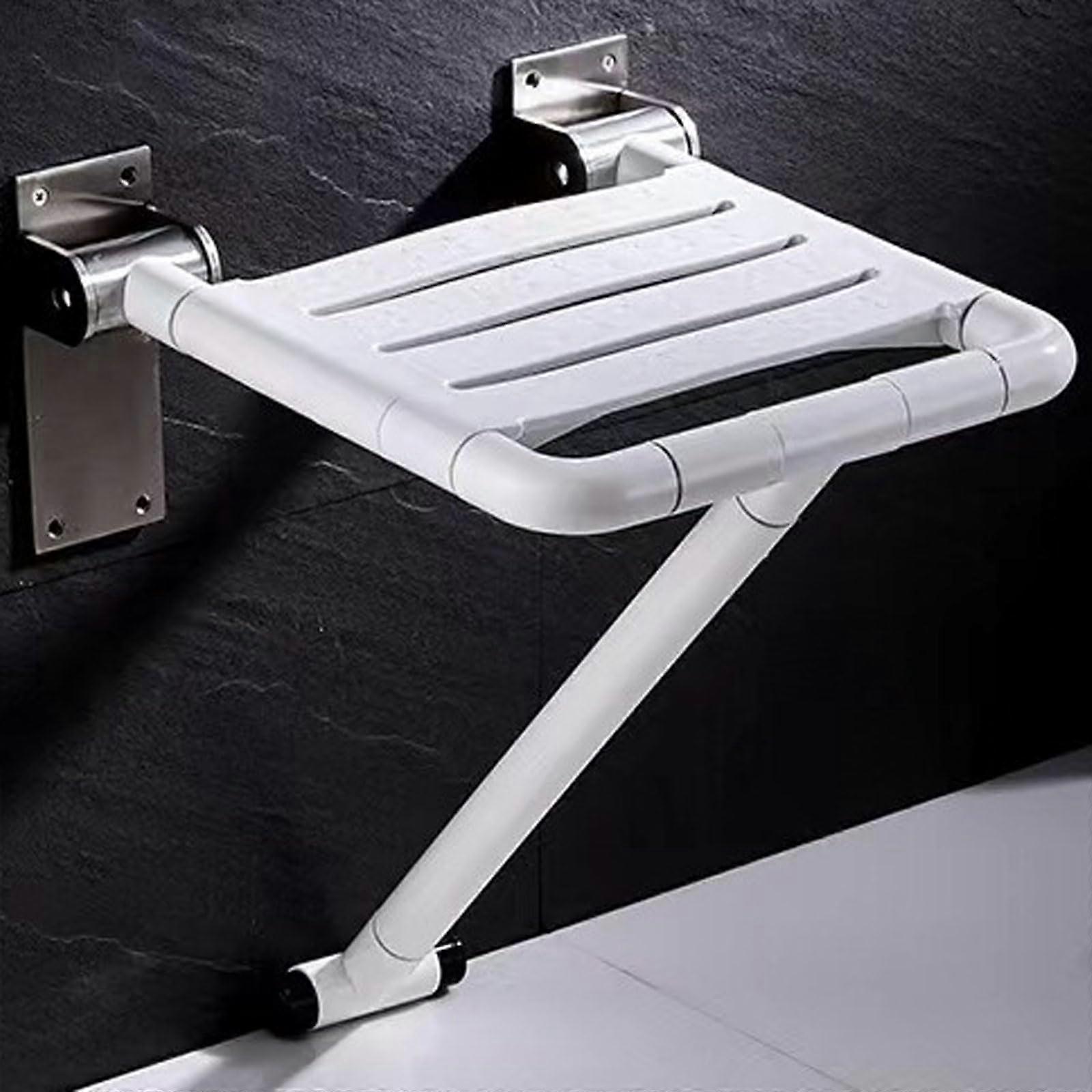 Fold Up Shower Stool,Invisible Household Seat,Folding Shower Chair,Spacesaving,Nonslip Feet