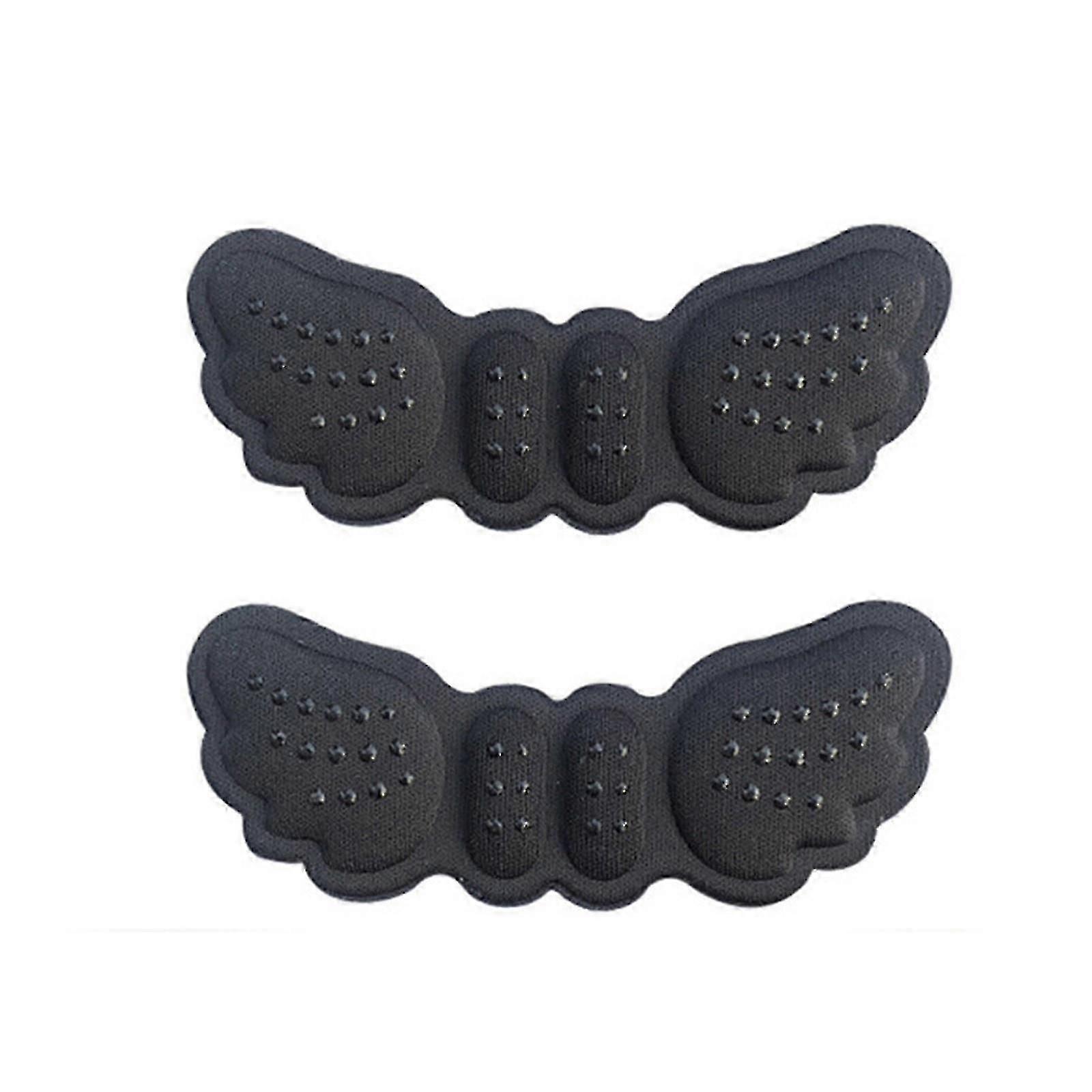 2 Pairs Butterfly Protector Abreast Heel Pads For Loose Shoes Big Inserts Heel