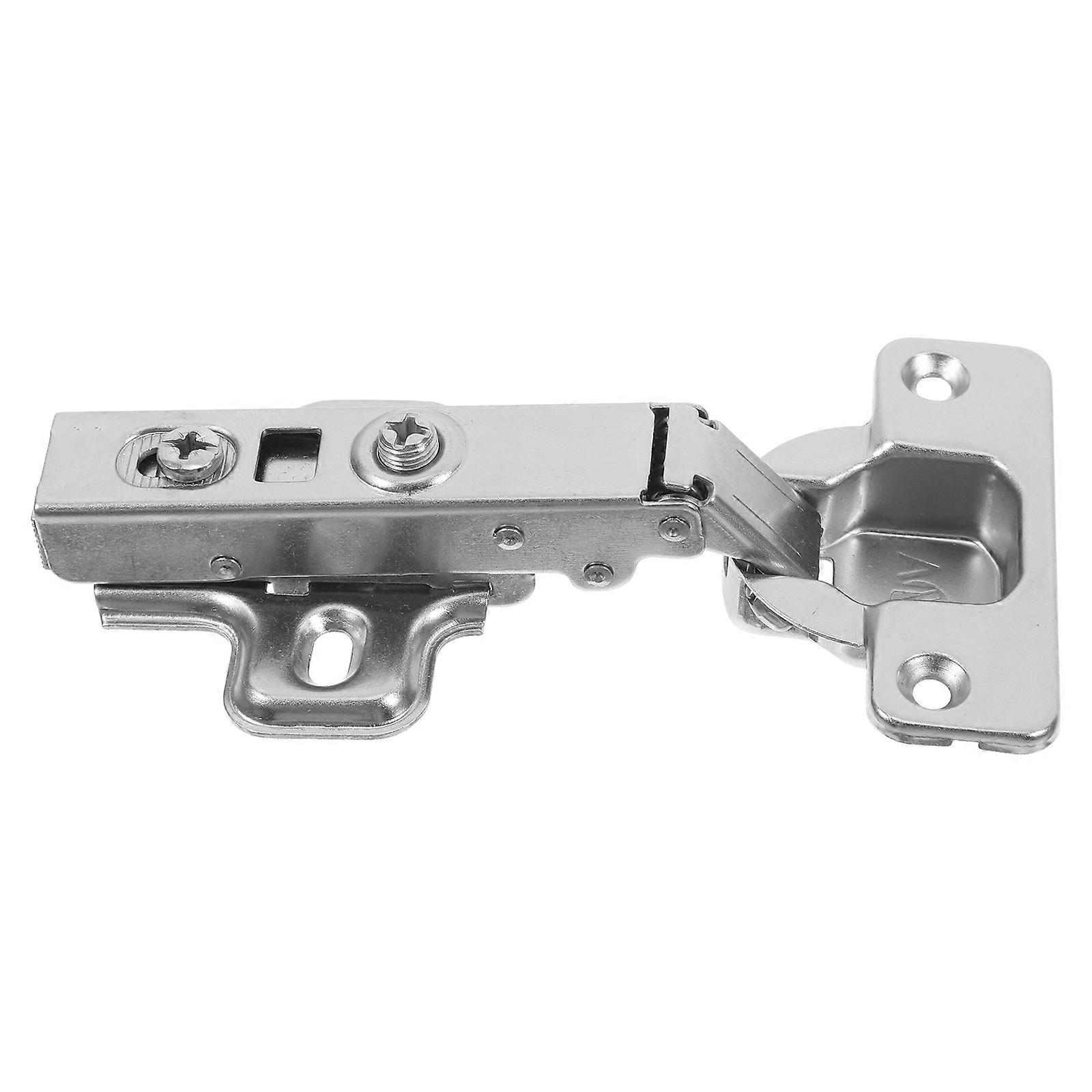 Heavy Duty Cabinet Door Hinges for Cabinet Installation Thickened Silver Buffer Function 1Pcs