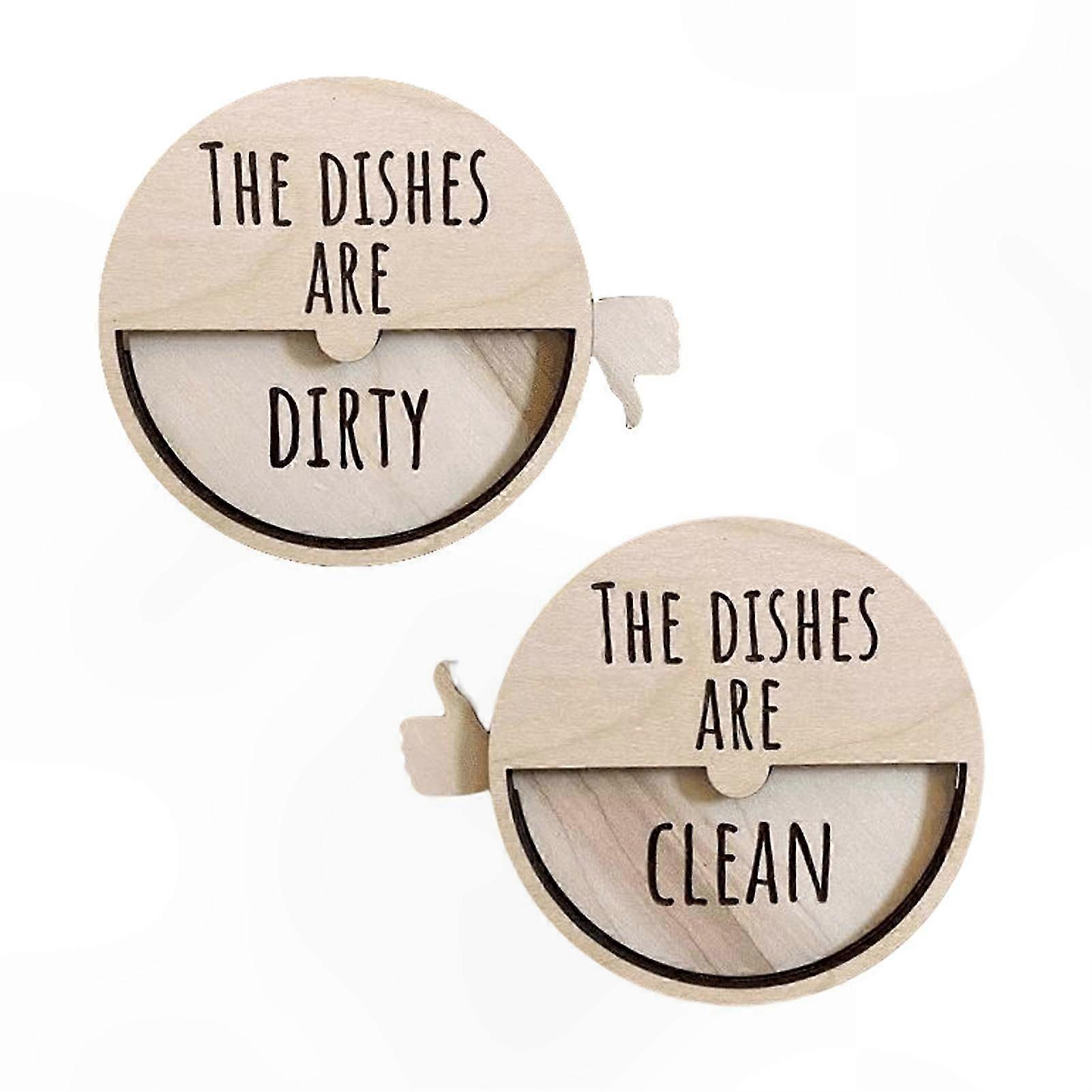 Magnetic Dishwasher Status Indicator with Non-Scratch Surface for Home and Office Use