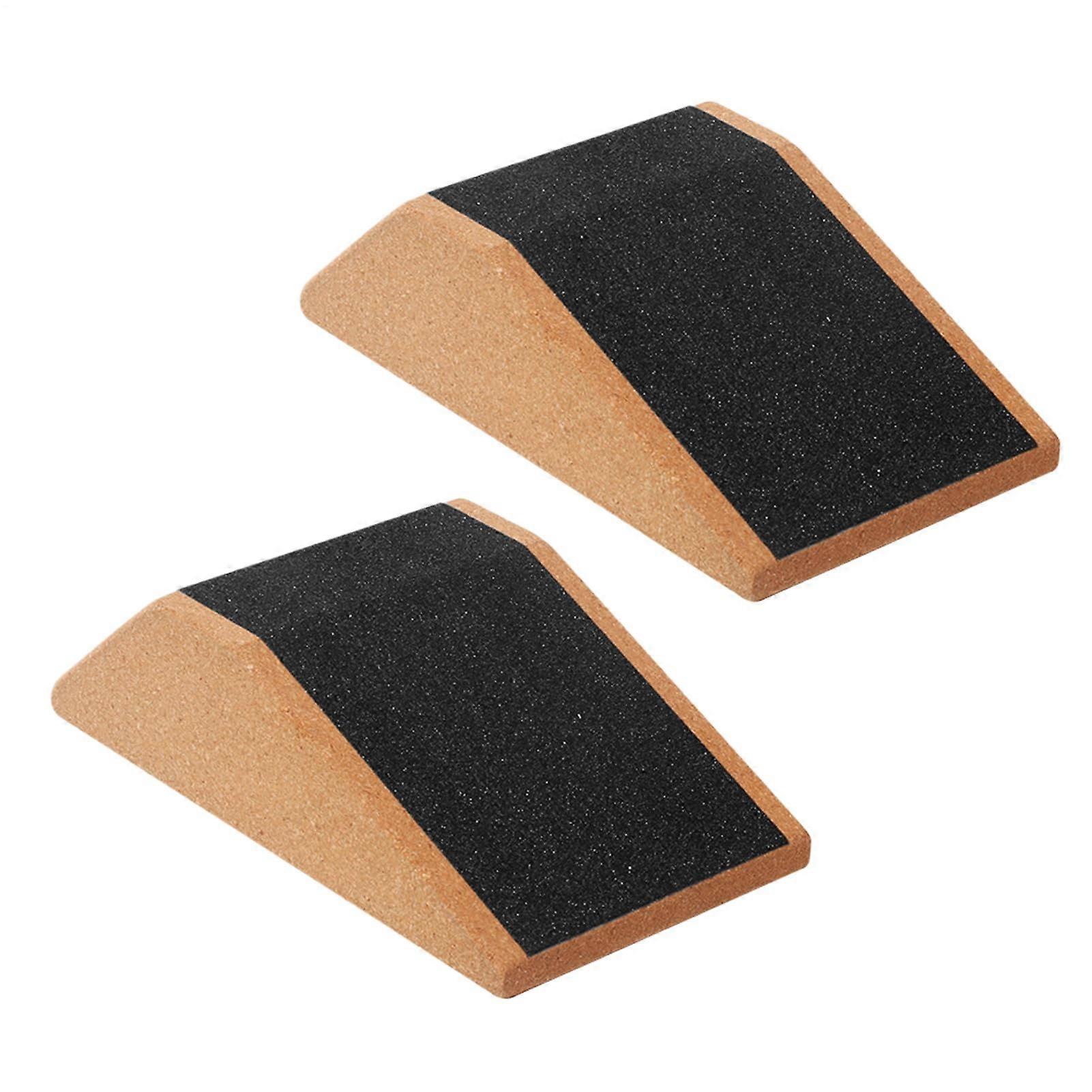 Squat Wedge Block, NonSlip Angled Ramp Board For Squats, Calf Stretch, Yoga, Balance Training, Compact Size