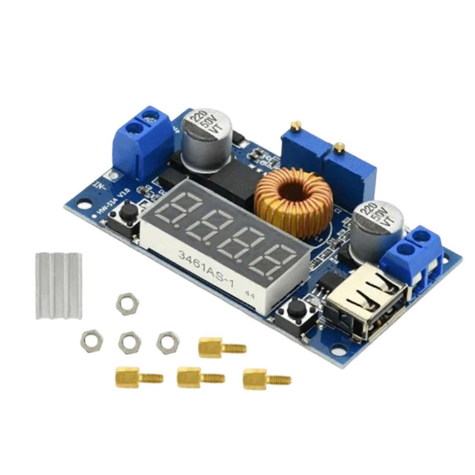 5A 75W 4-38V to 1.25-36V Stepping down Board Power Supply Module Adapter 5A Module For Electronics Project Accessories Multicolor