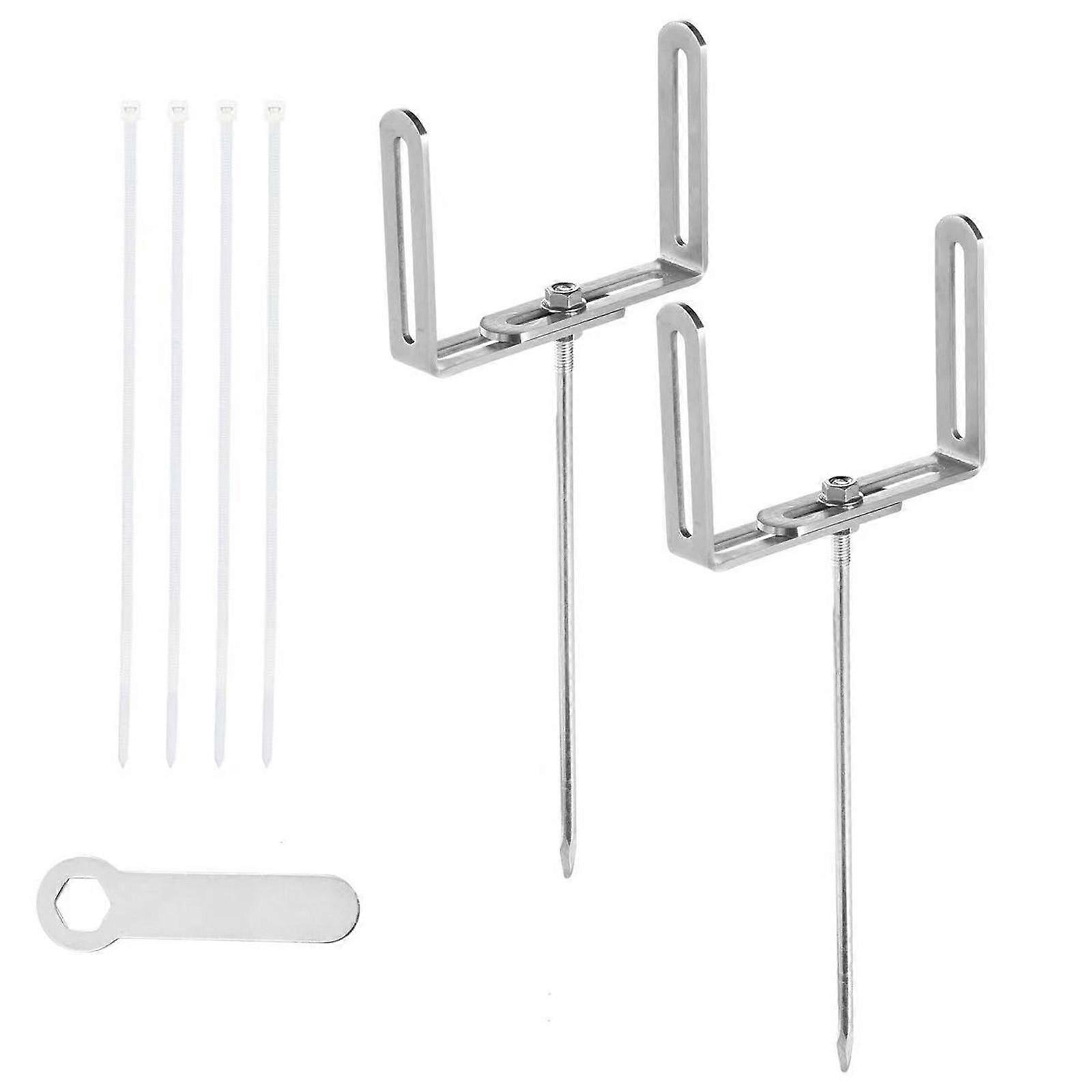 2Pcs Gutter Downspout Holder Stable Stand RustProof Downspout Stabilizer for Effective Water Drainage Support Enduring Multicolor