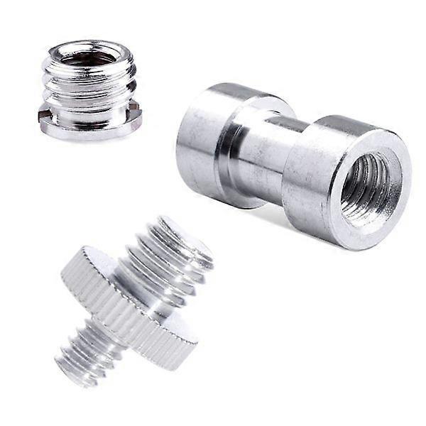1 set 1/4" 3/8" metal screw kits Tripod mount Conversion adapter Flash light stand