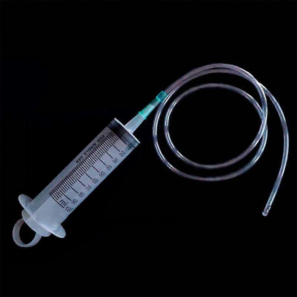 Oil Syringe for Vehicles & Machines, 100ml/300ml/550ml Plastic with Rubber Hose