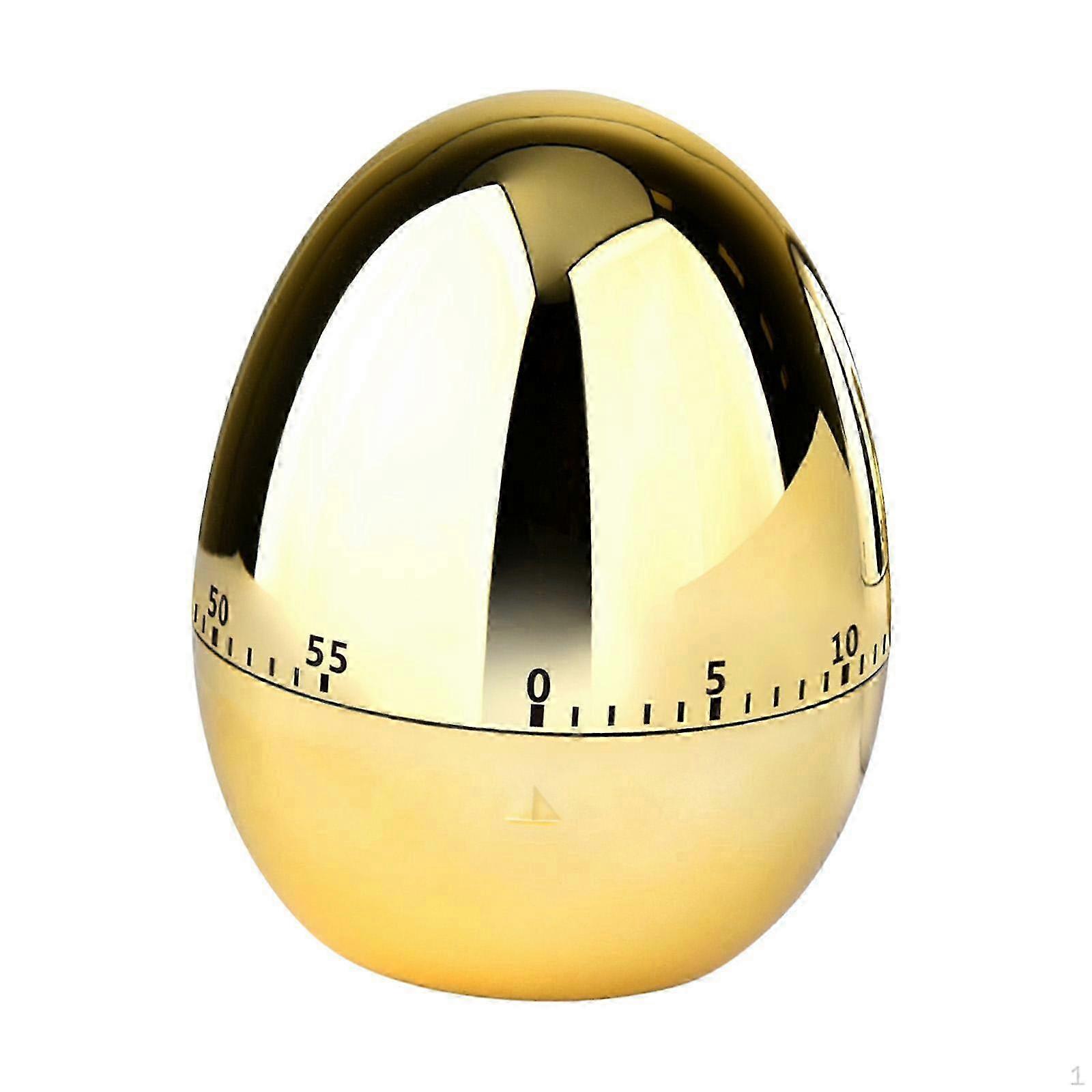60 Minutes Timer Kitchen Loud Countdown Reminder Egg Shaped Manual Analog Wind upgold