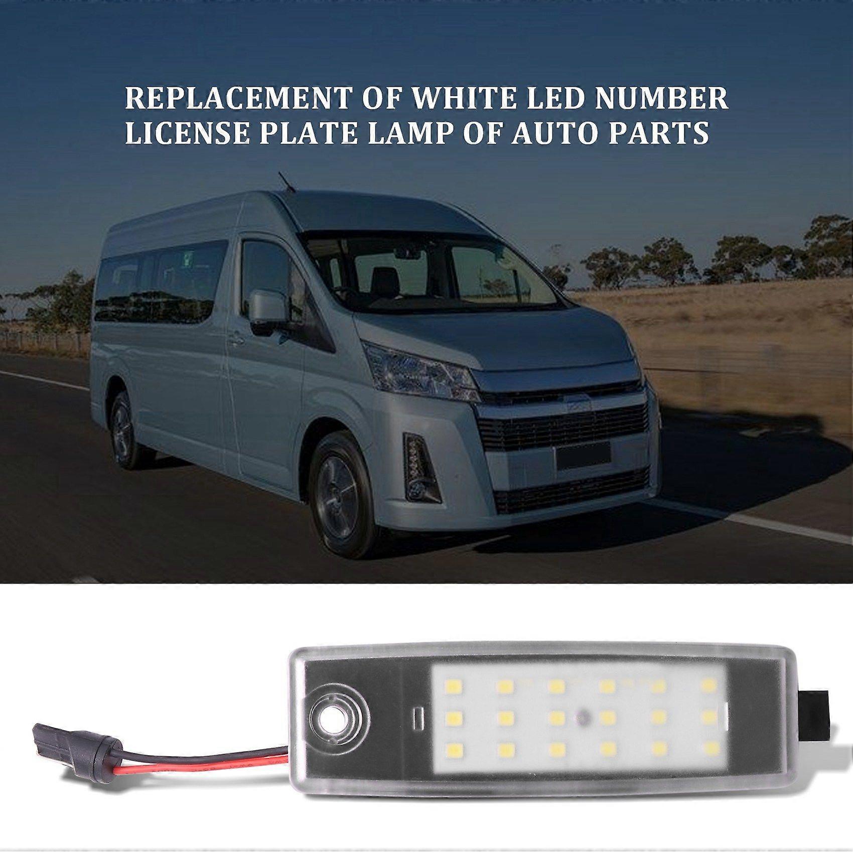 White Led Number License Plate Light Replacement For Toyota Hiace Hi-Ace H200 2004-2012 Car Accesso