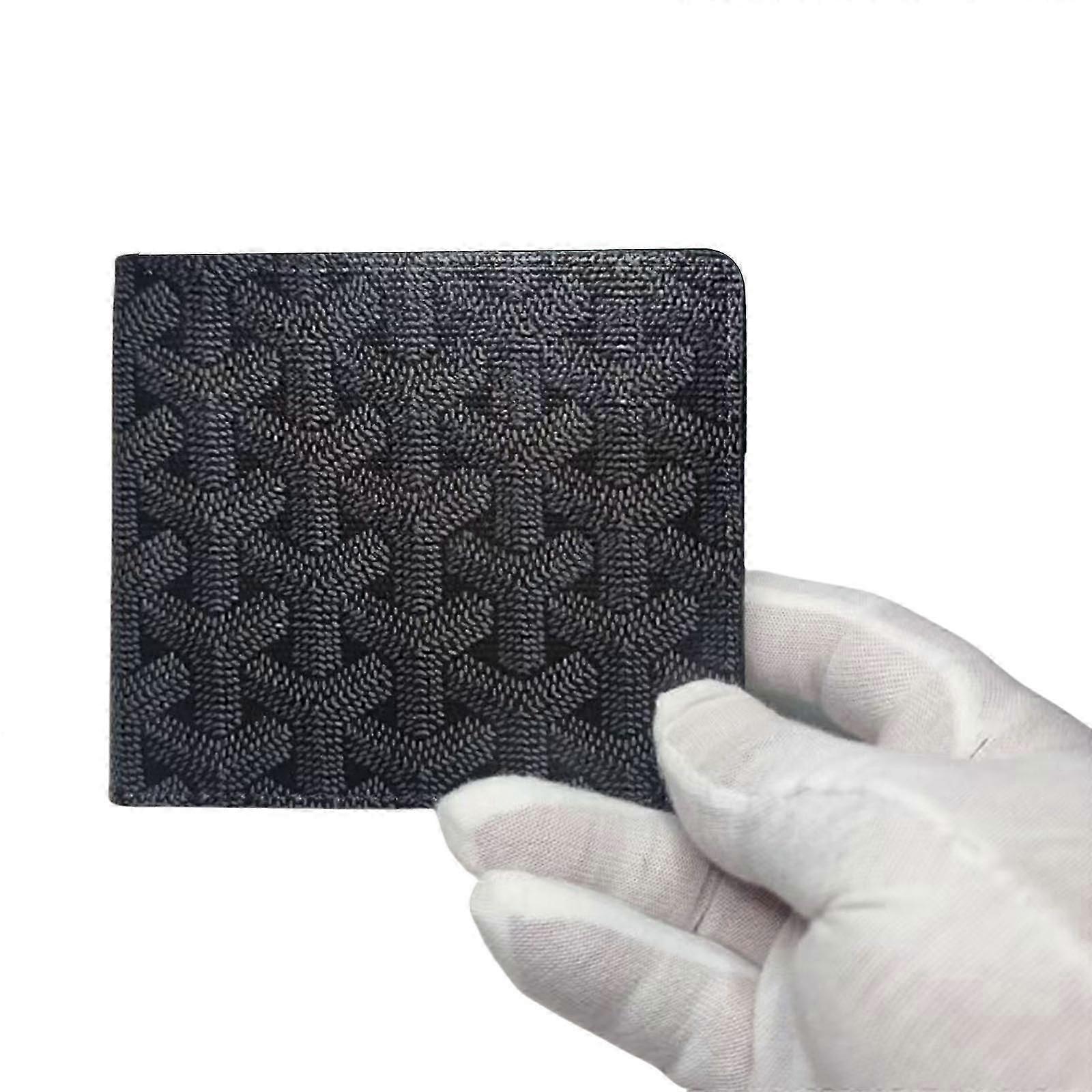 المألوف محفظة قصيرة مع Houndstooth طباعة بو الجلود حامل بطاقة محفظة نقدية مصممة للأفراد ذوي الجودة المشمش