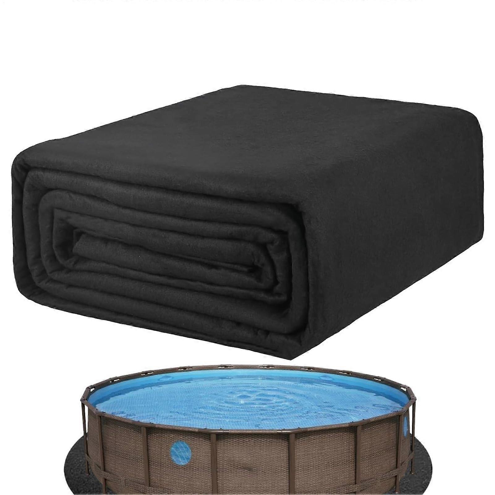 Pond Liner Flexible 3.7m PreCut PunctureResistant for Pool and Pond Compatible with Stone Concrete Gravel Grass