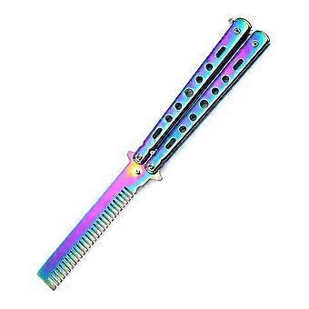 Schmetterlingskämme Edelstahl Faltentraining Praxis Kämme Haarstyling Werkzeuge