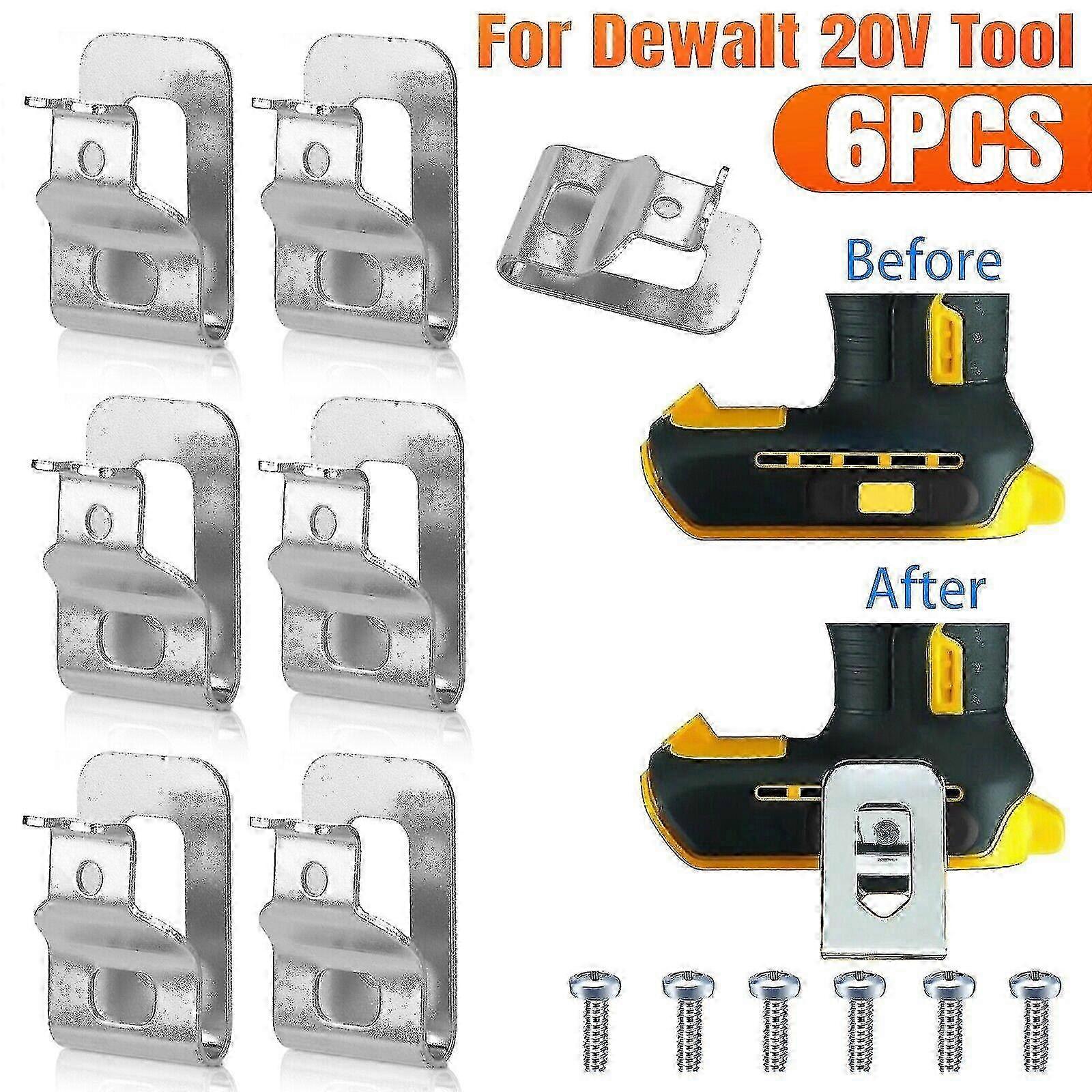 6Pcs Replacement Belt Clip Hooks Set For Dewalt 20V Tools DCD980 DCD985 DCD980L2