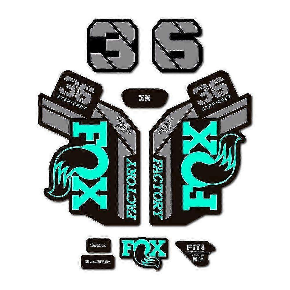 Stickers compatible with Fox 36 Factory Step Cast 2021 bike fork