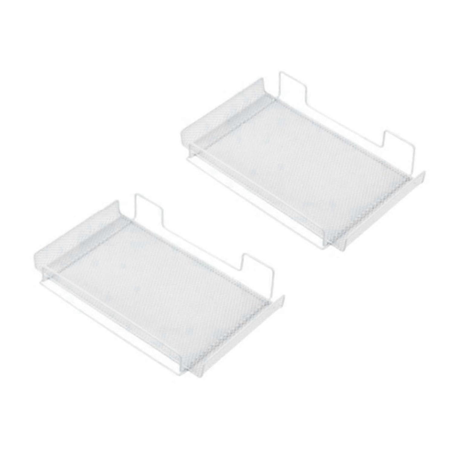 Router Rack Bracket Wall-Mounted Punch-Free TV Set-Top Box Storage Rack Desktop Japanese Style White