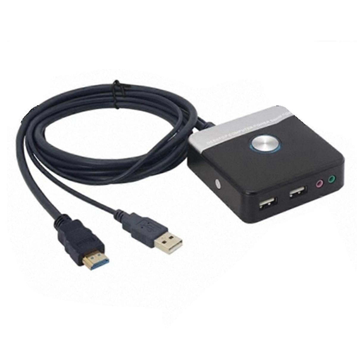 PC Power Switcher Button USB Port for Desktop Computers for Office Hotel Home