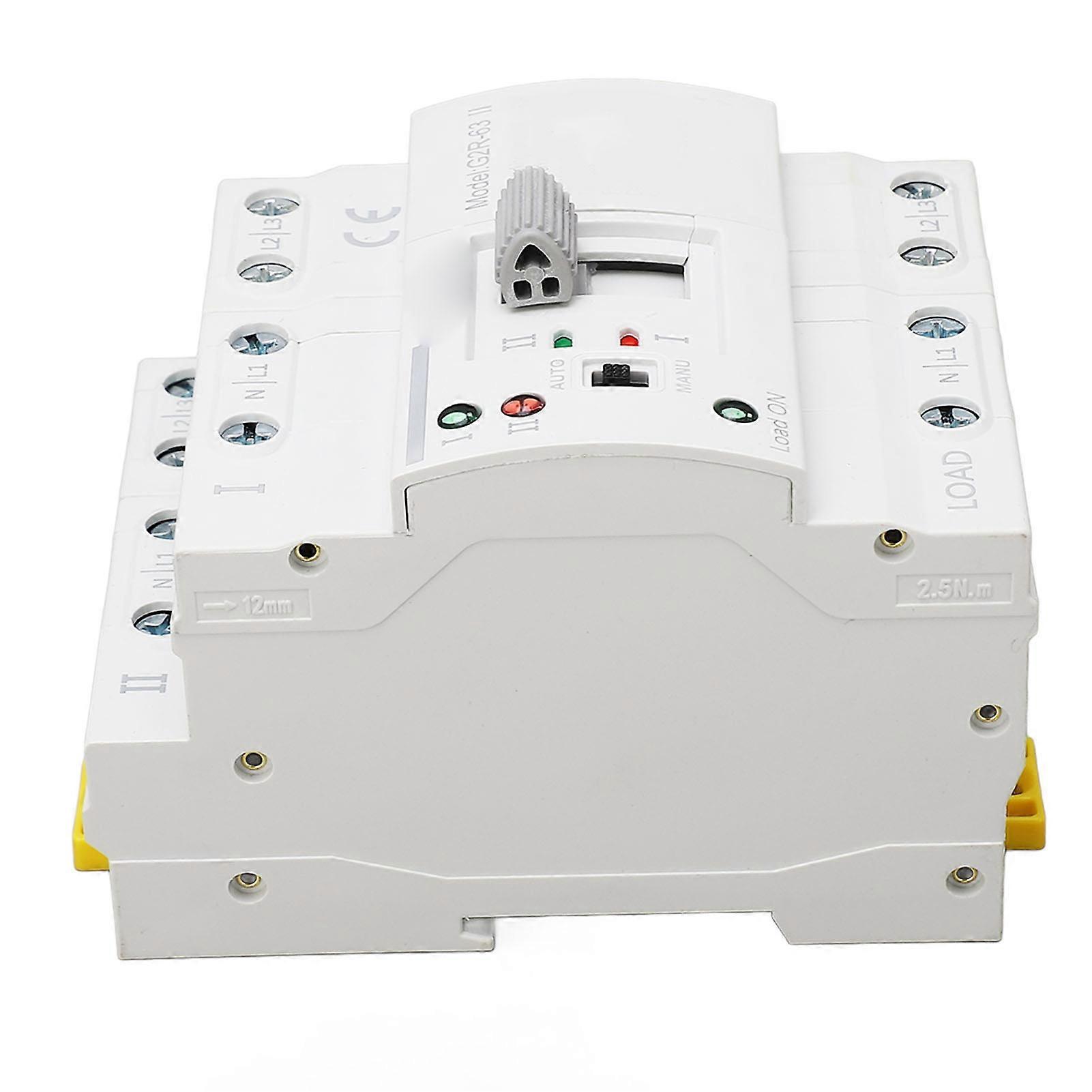 4P 63A Dual Power PC Automatic Transfer Switch 110VAC Quick Response