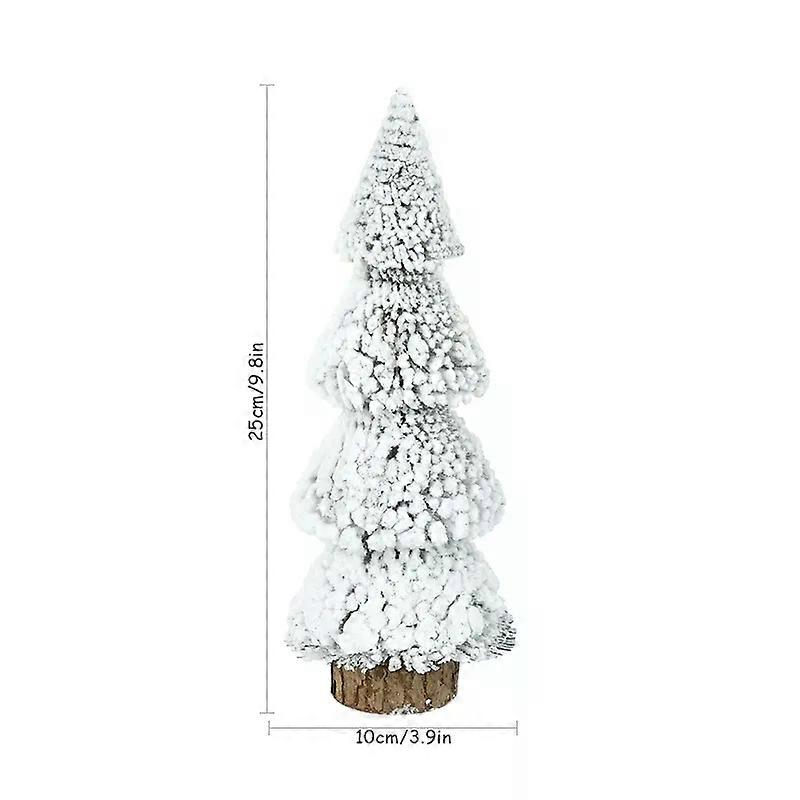 מיני קישוטי עץ חג המולד עץ אורן שלג 2025 קישוטי חג המולד לשולחן העבודה הביתי חג המולד Navidad מתנת השנה החדשה מלאכת יד DIY