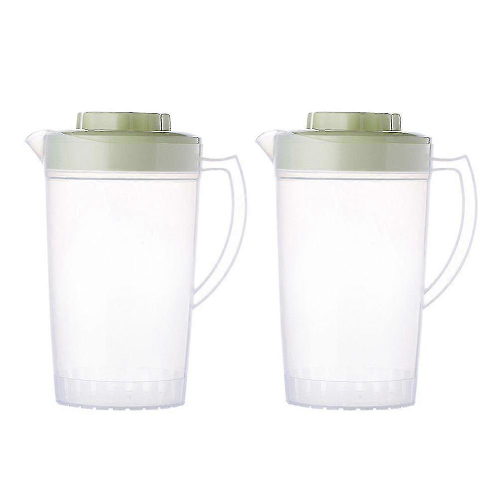 2Pcs Large Capacity Drinks Pitcher Fruit Juice Pot Household Beverage Kettle