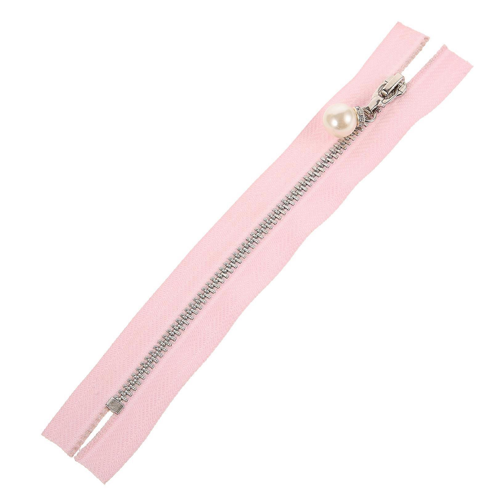 Sewing Zipper Separating Zipper Replaceable Diy Supply Pink Copper Material Self-locking Practical Design 1Pcs