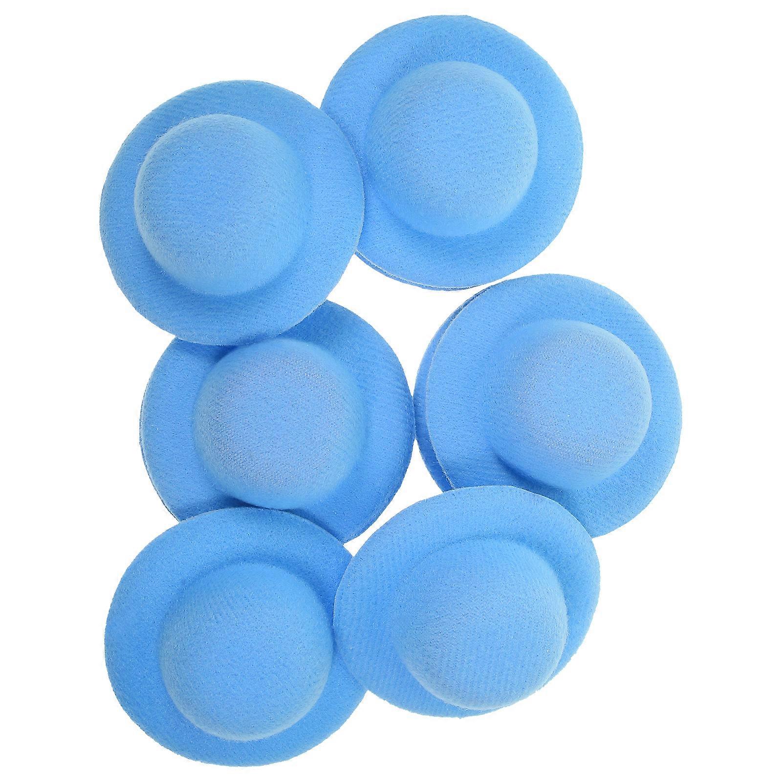 Blue Small Grass Hat Toy Miniature for Decor 10Pcs Mini Hat DIY Prop