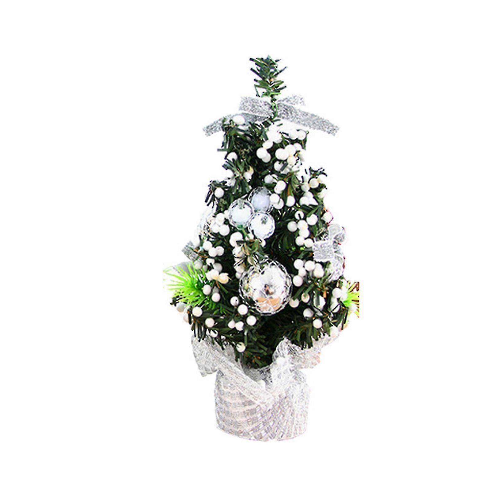 Mini Christmas Tree Bouquet Seasonal Ornament With Xmas Balls Decor