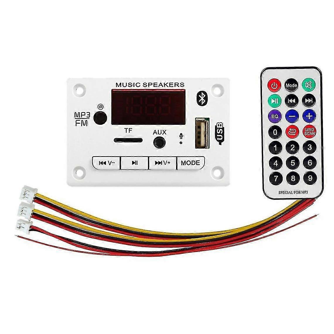 Microphone Bluetooth5.0 Decoding Board Module Mp3 Player Tf Card
