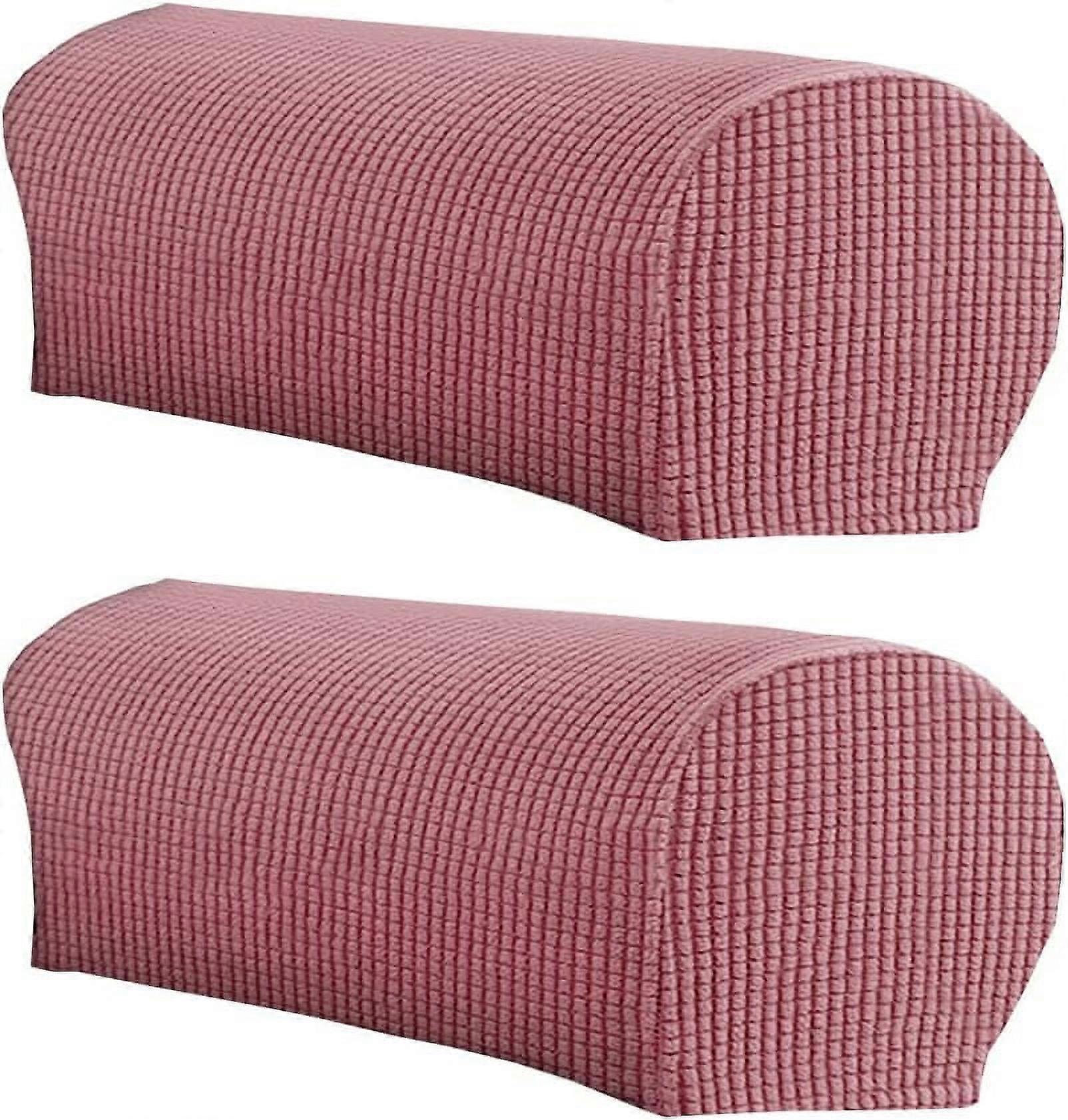 Stretchy Plush Armrest Covers for Chairs Sofas Recliners, Furniture Protector Set of 2