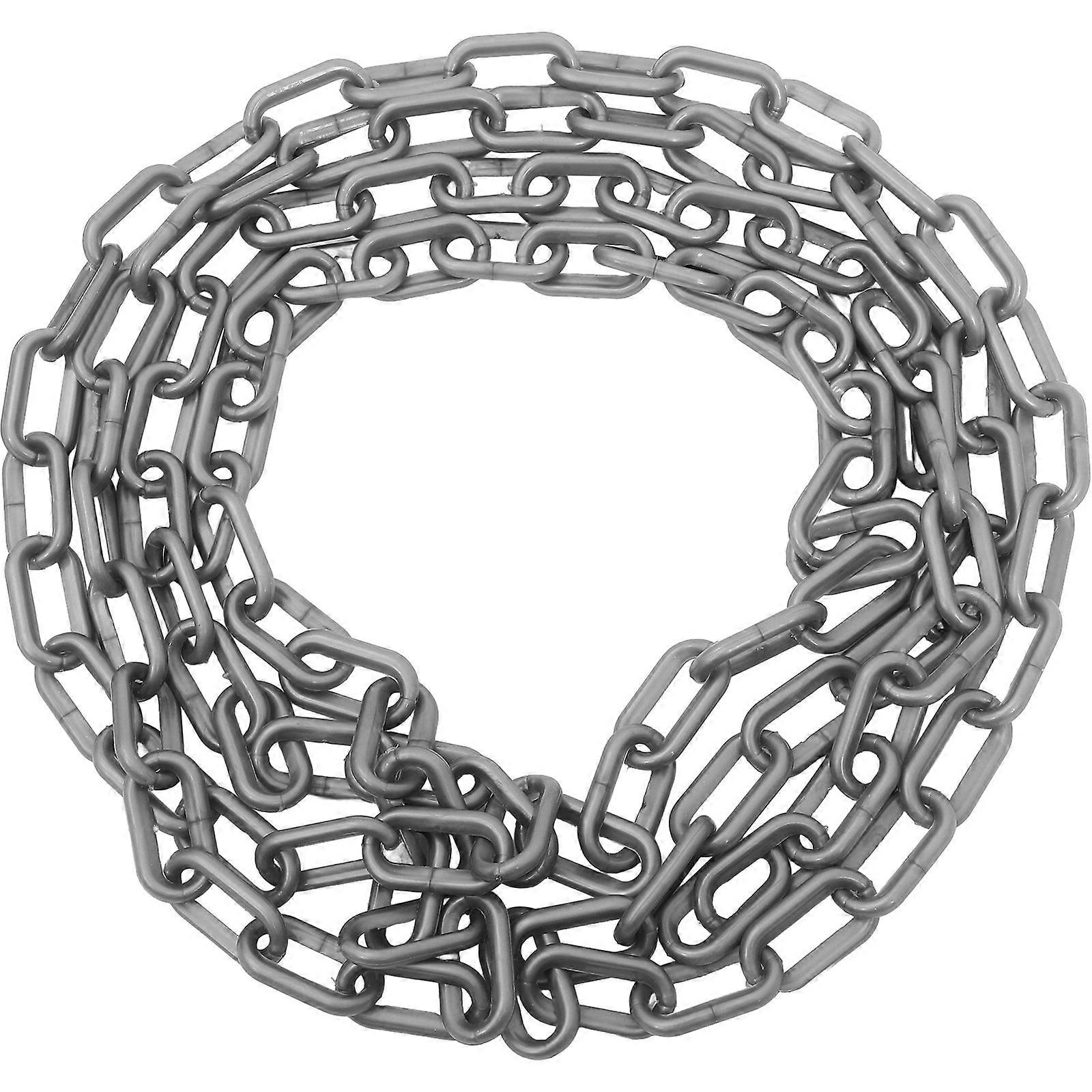 Chain Barrier Plastic Coil Chain Warning Safety Link Chain Delineator Post Chain 3 Meter