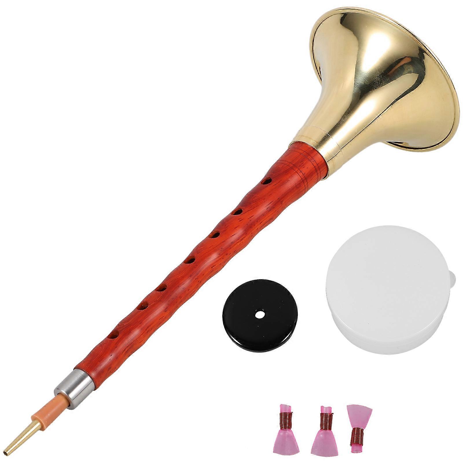 5Sets Wood Professional Suona Instrument for Practice Red Tone
