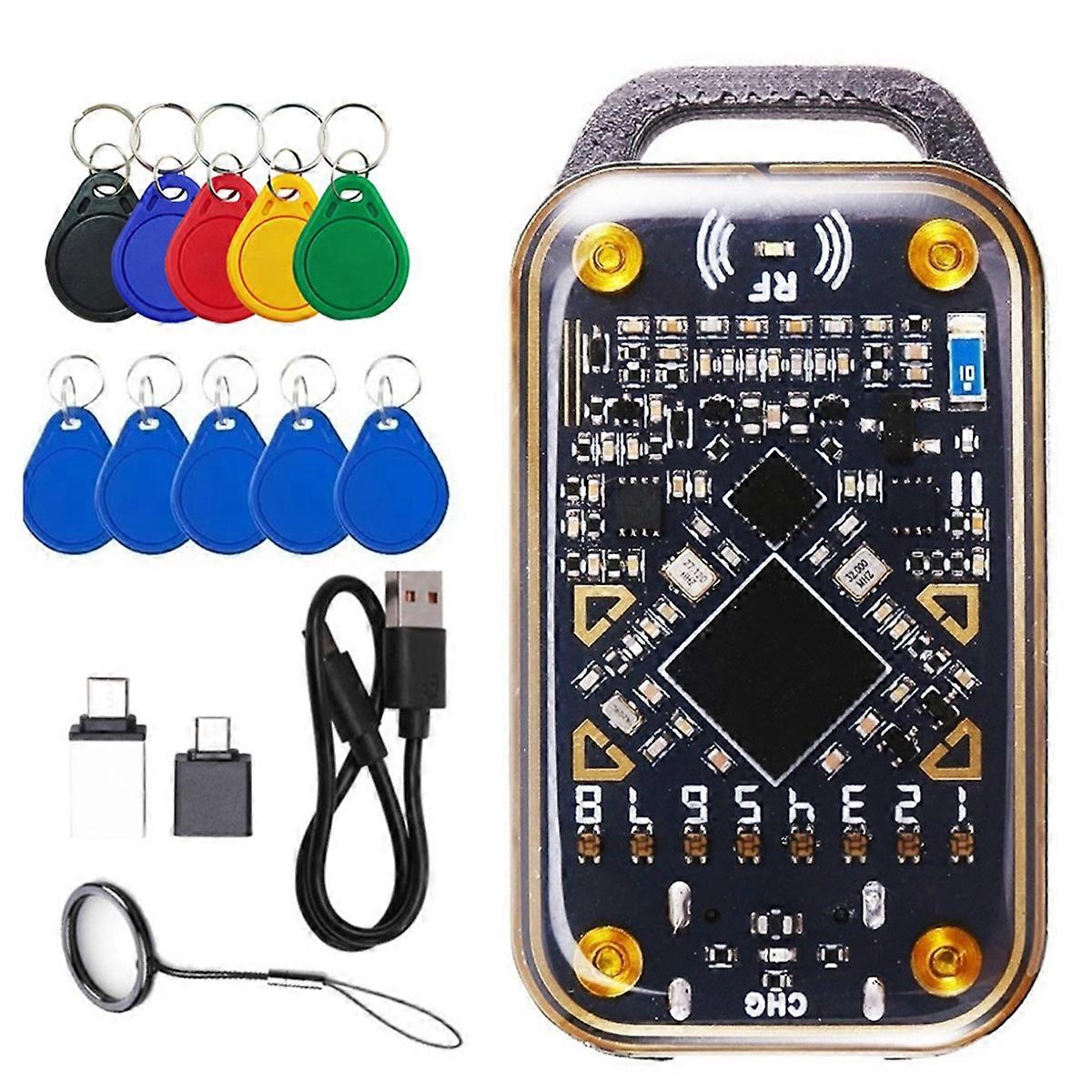 Chameleon Ultra RFID Smart Chip Reader Smart Card Emulator Duplicator+5XCUID/UID Keychain 125K 13.56