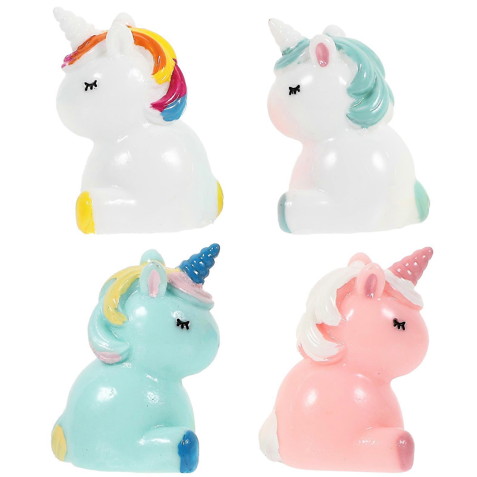 Miniature Resin Unicorn Figurines for Decor 16Pcs Assorted