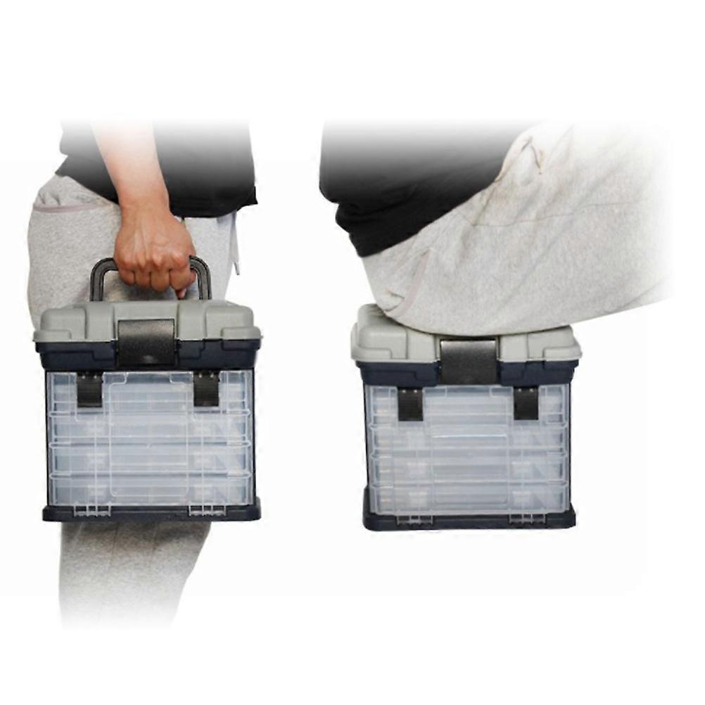 Fishing Box Multi Function 4 Drawer Box Practical Fishing Tool 2Pcs