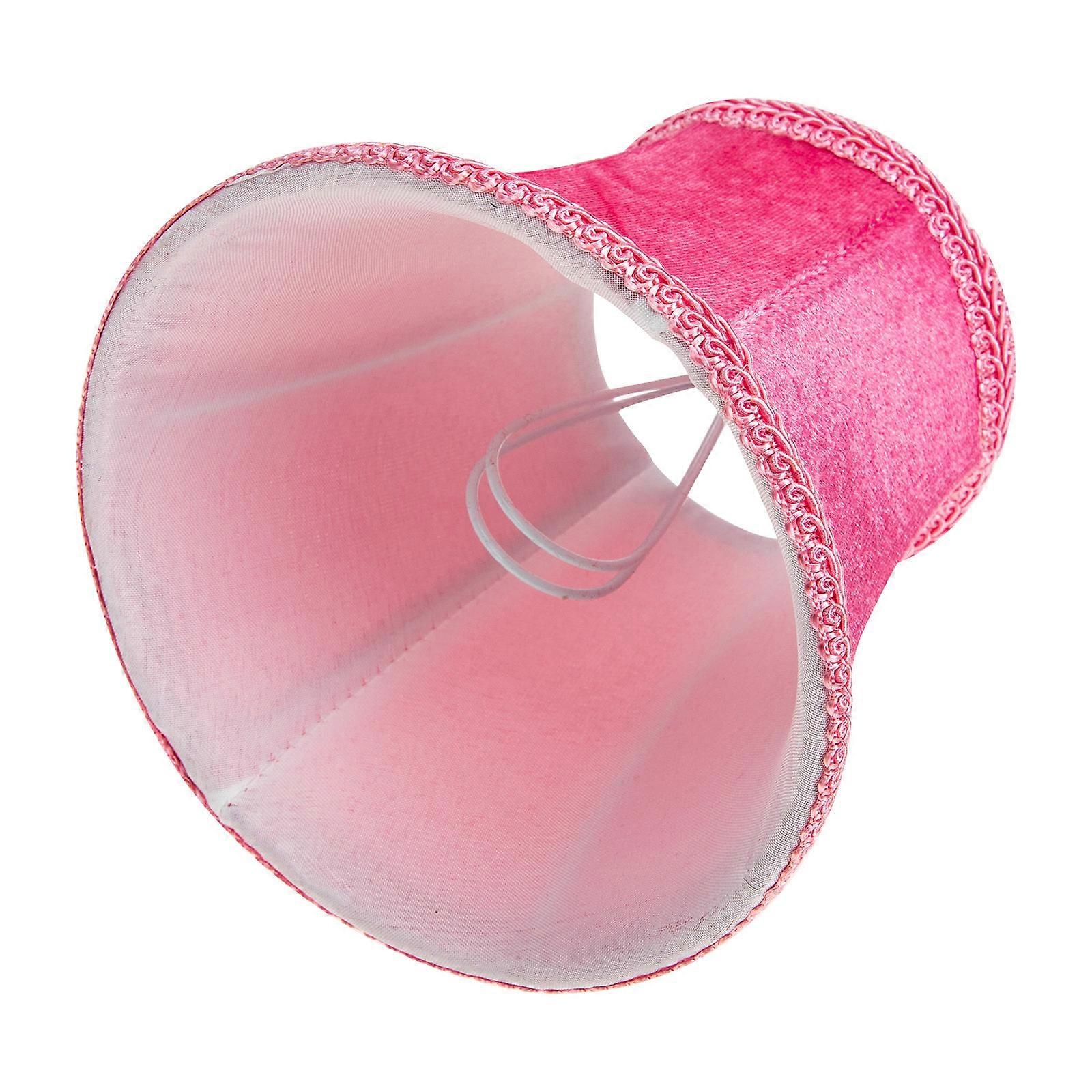 Delicate Lampshade Pink Cloth for Home Use Ceiling Lamp Shade