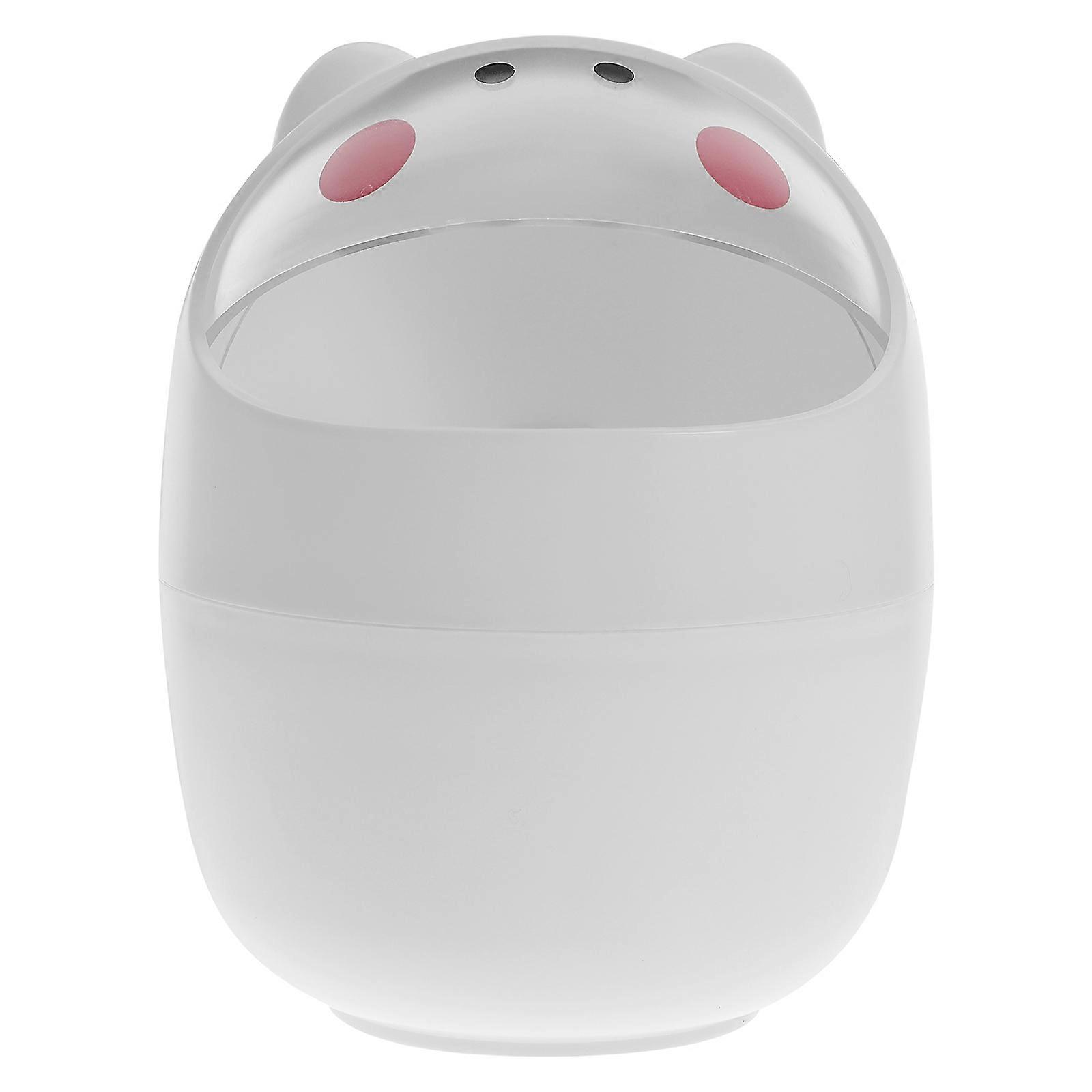 Wear-Resistant Garbage Can 2Pcs Convenient Trash Bucket Perfect For Household Bathroom Smooth Surface Reusable