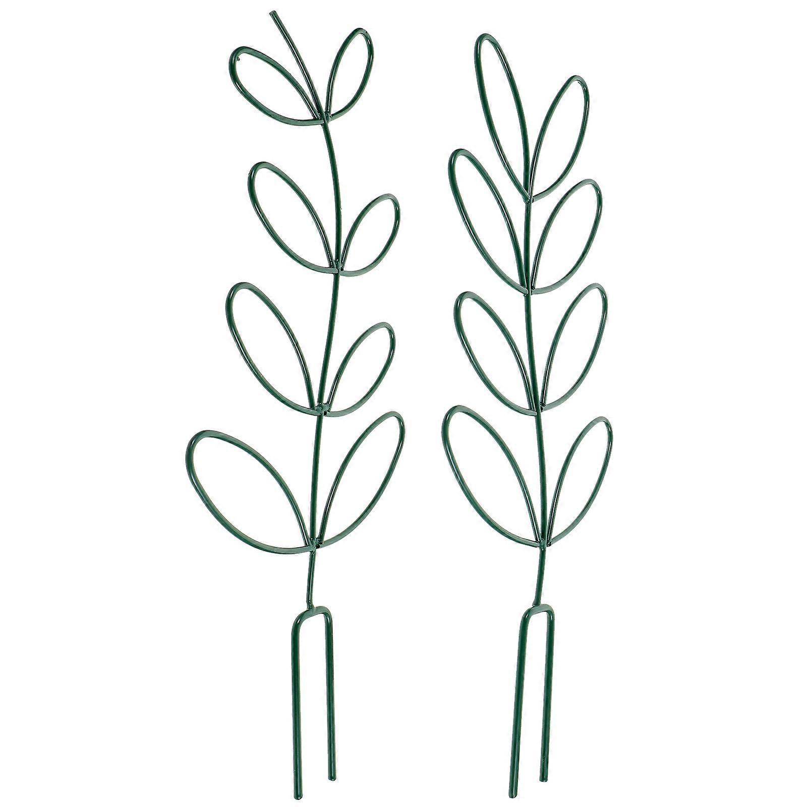 Green Plant Support Metal Climbing Frame for 4Pcs Garden Trellis