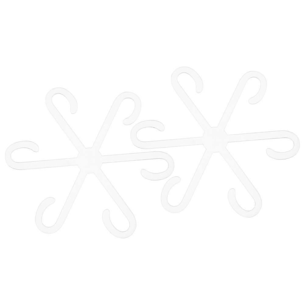 Transparent Plant Stem Support Acrylic Holder for 8Pcs Plants