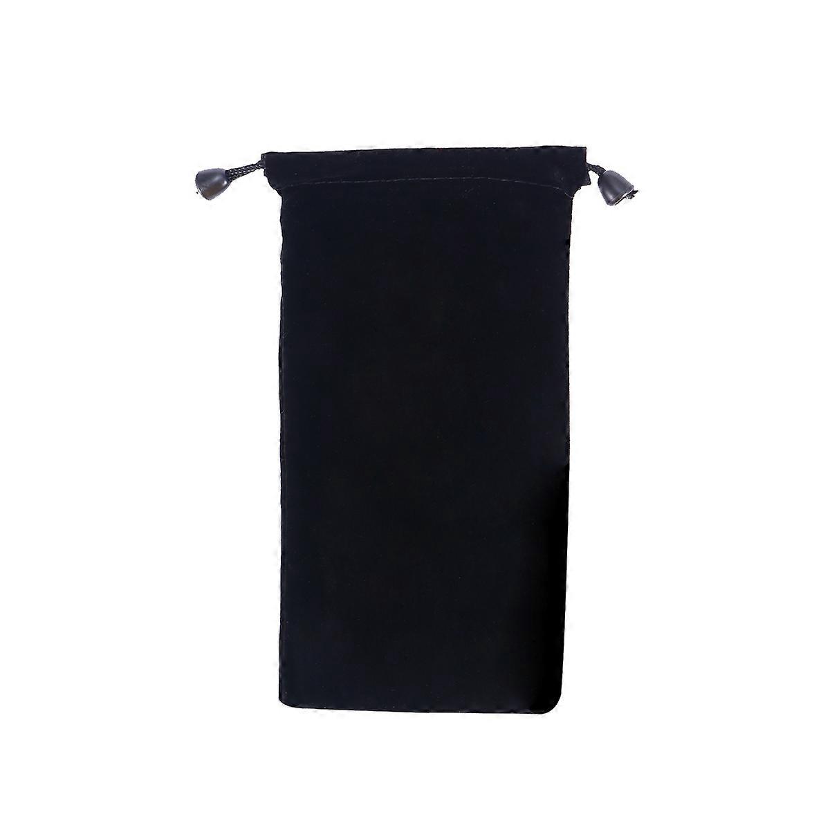 Flocked Cloth Watch Storage Bag for Storage 8Pcs Black Drawstring Bags