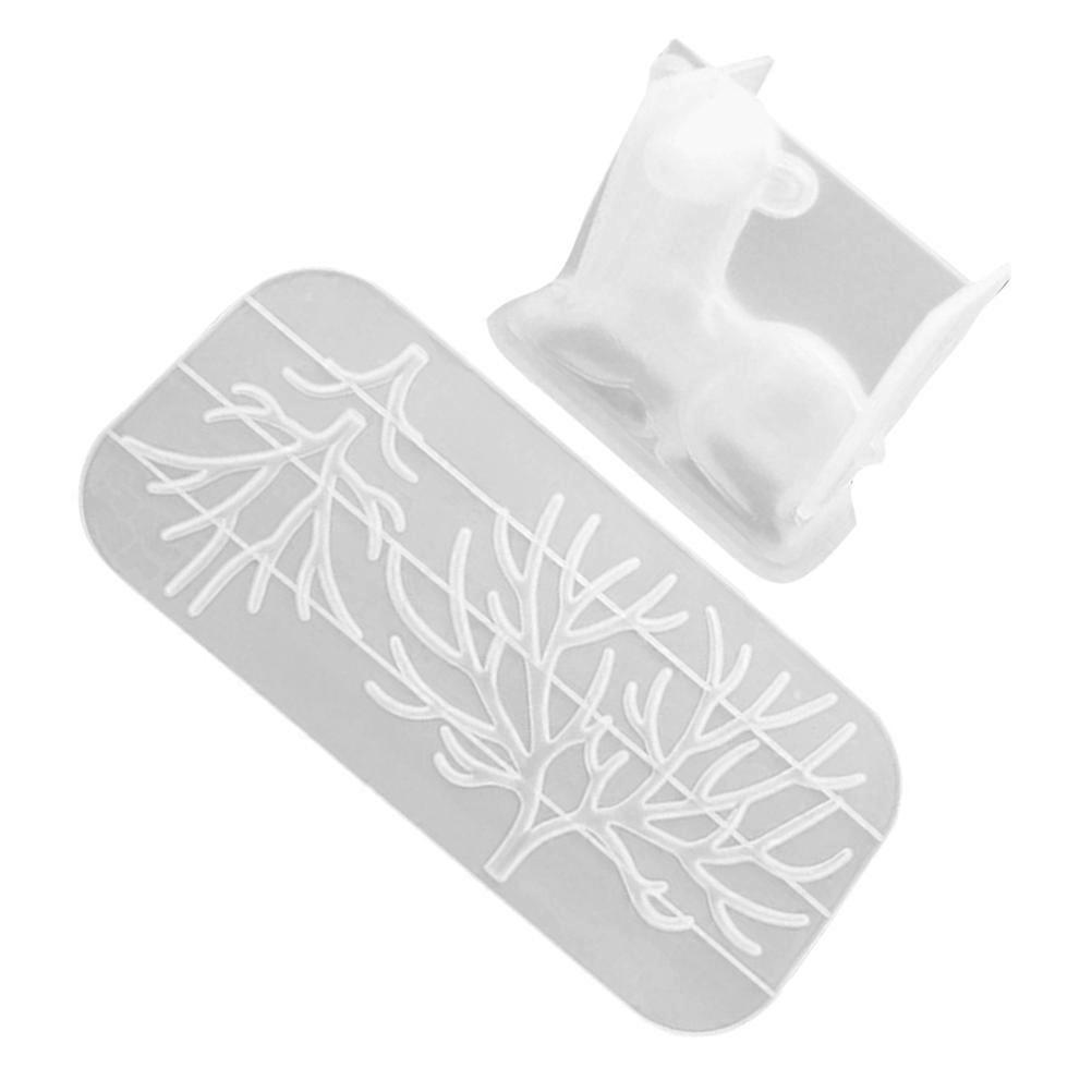 Silicone Epoxy Deer Mold for Handicraft Decoration 4Pcs Set