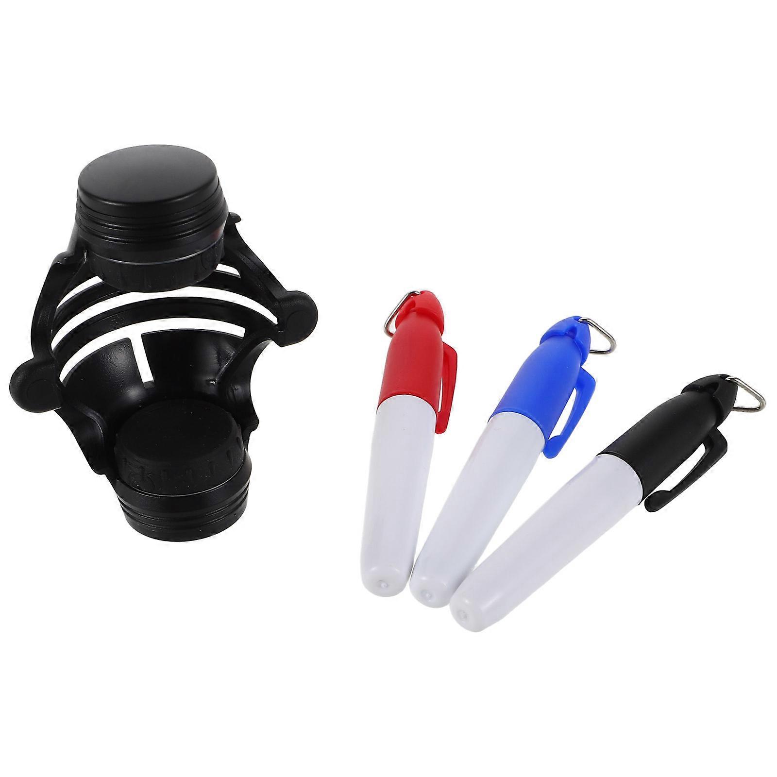 Golfball Alignment Marker Tool with Drawing Pen for 3Sets Professional Use