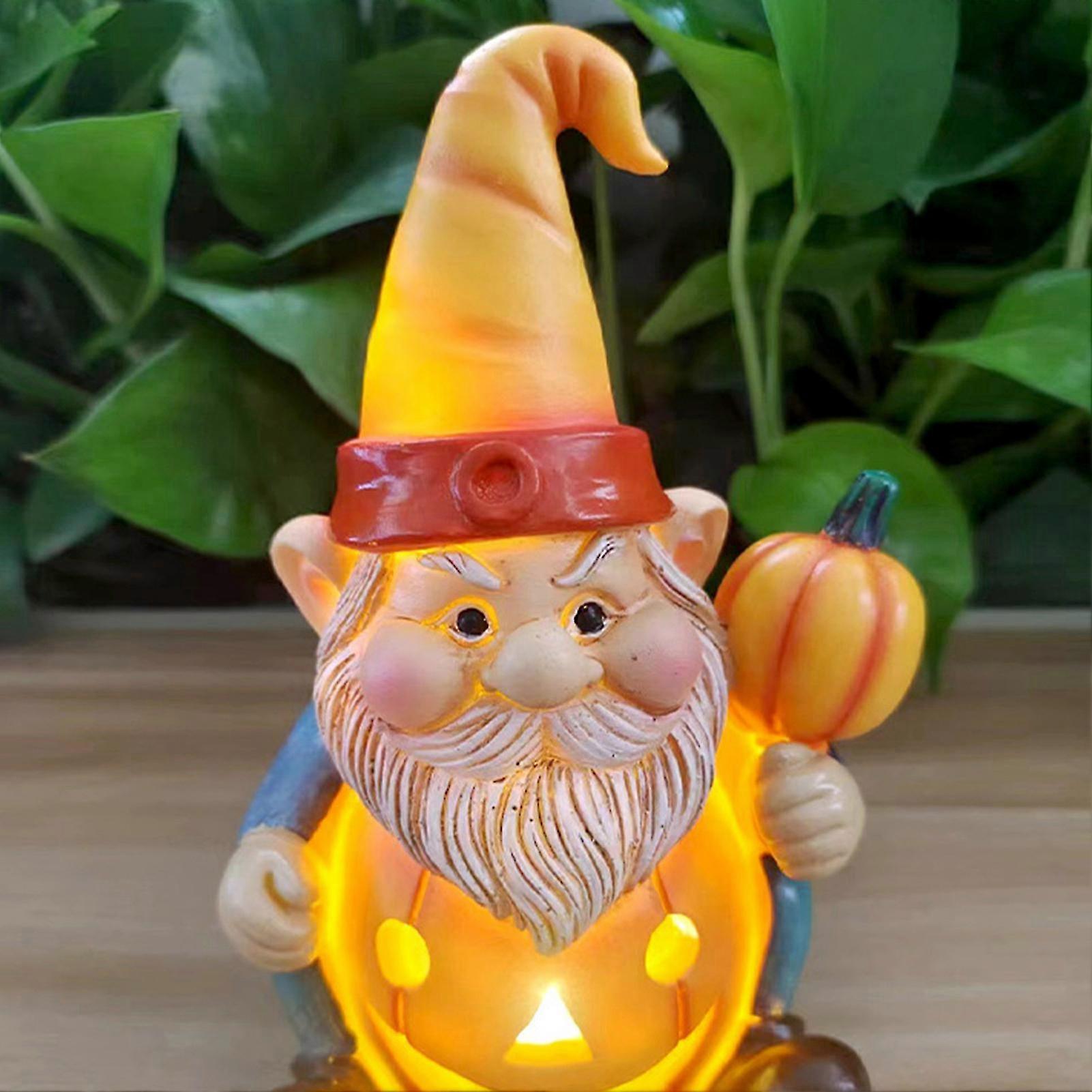 2025 Pumpkin Gnome Garden Figurines Creative Craft Tabletop Statue