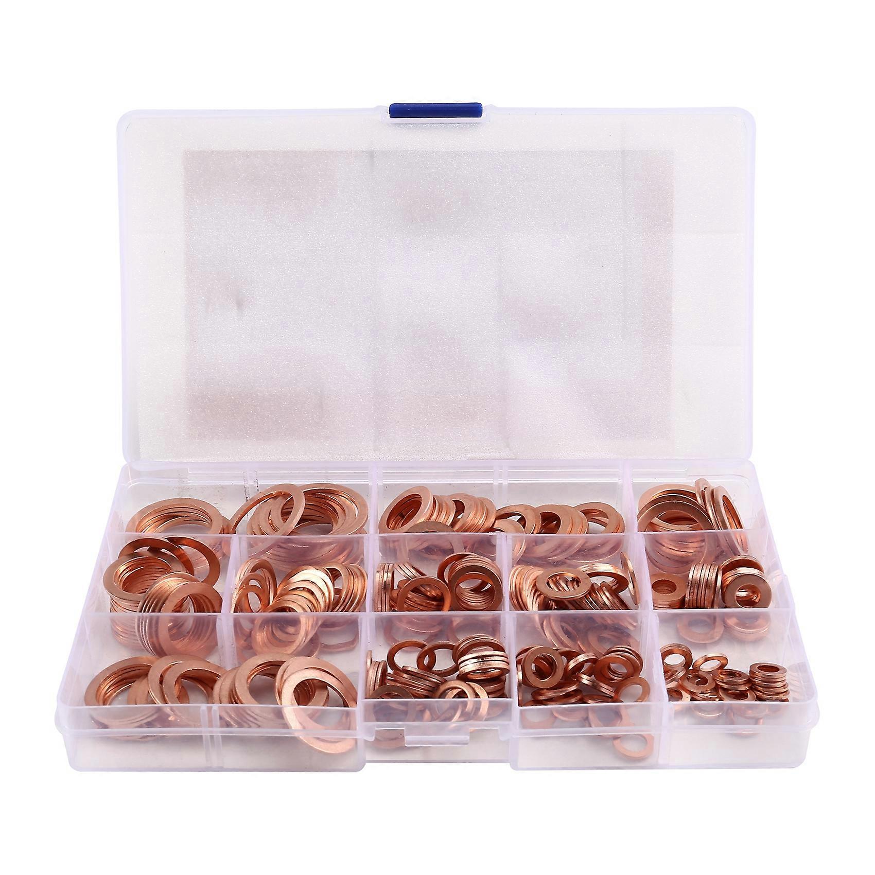 300pcs Copper Washer Combination Box Sealing