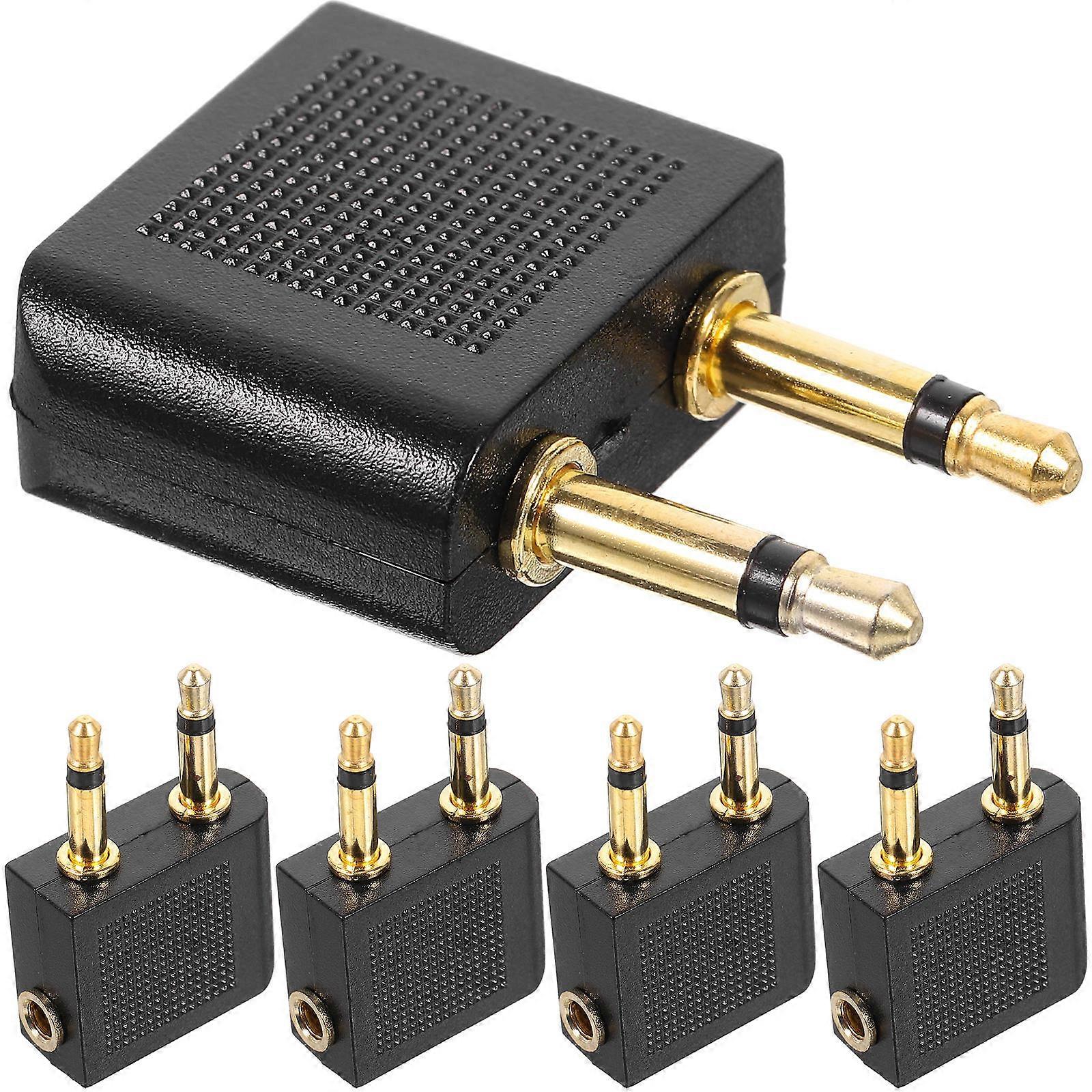 Airline Headphone Adapter for Audio Plug Connector with 10Pcs Set