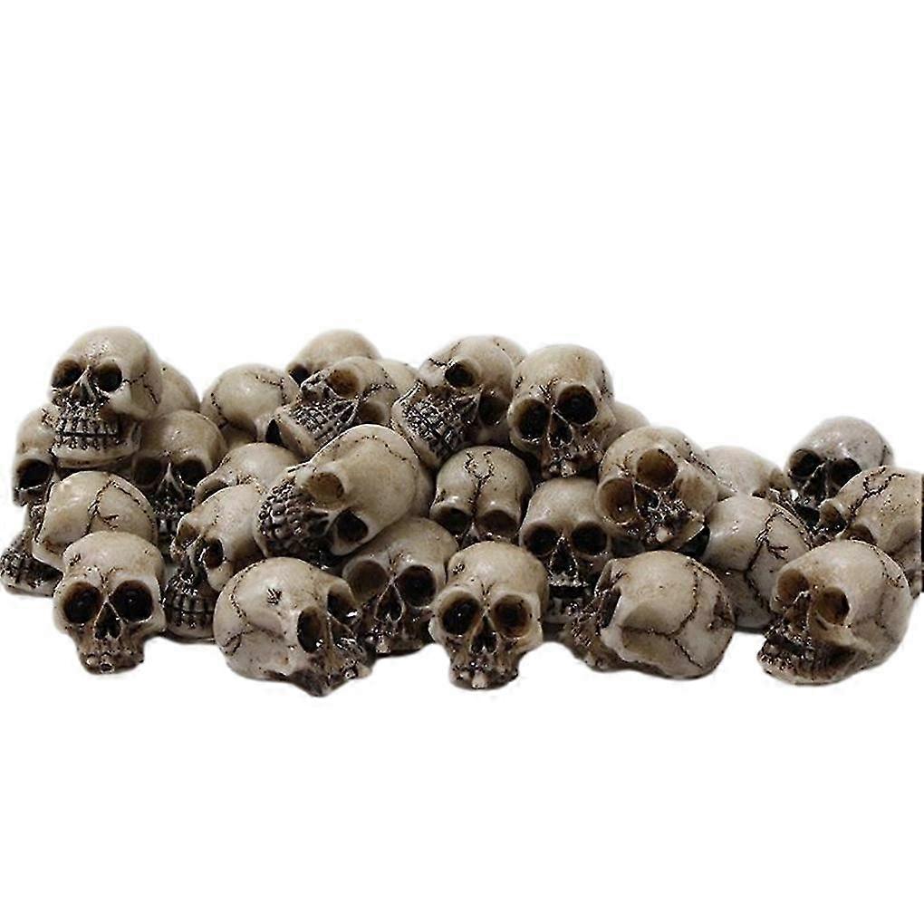 20piece Realistic Skeleton Skulls For Creative Home Décor - Lightweight And Portable Skeleton Heads