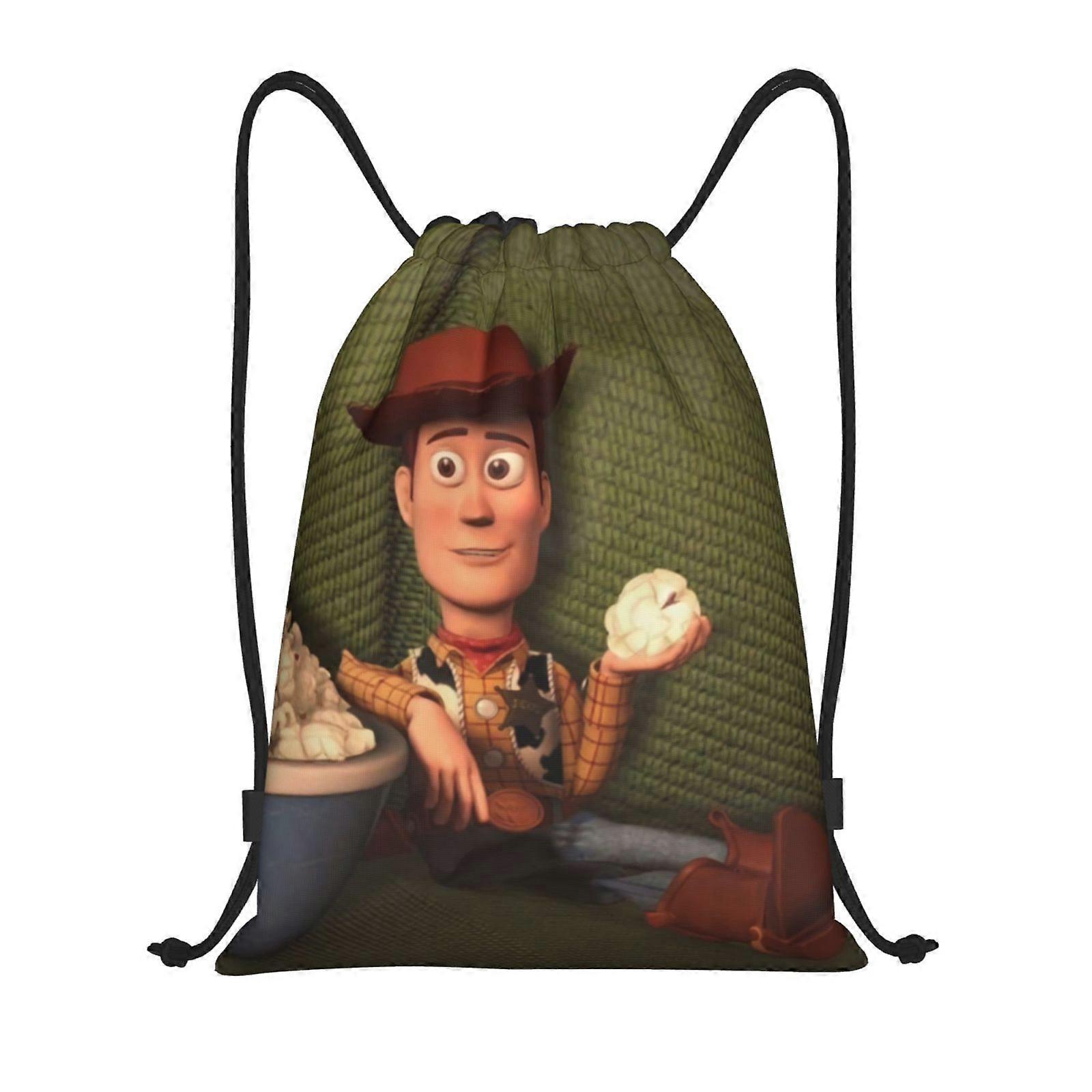 Toy Story Classic Drawstring Bag, Collapsible, Sports, Fitness, Drawstring Bag, Unisex, Beach Sports Travel Bag Medium