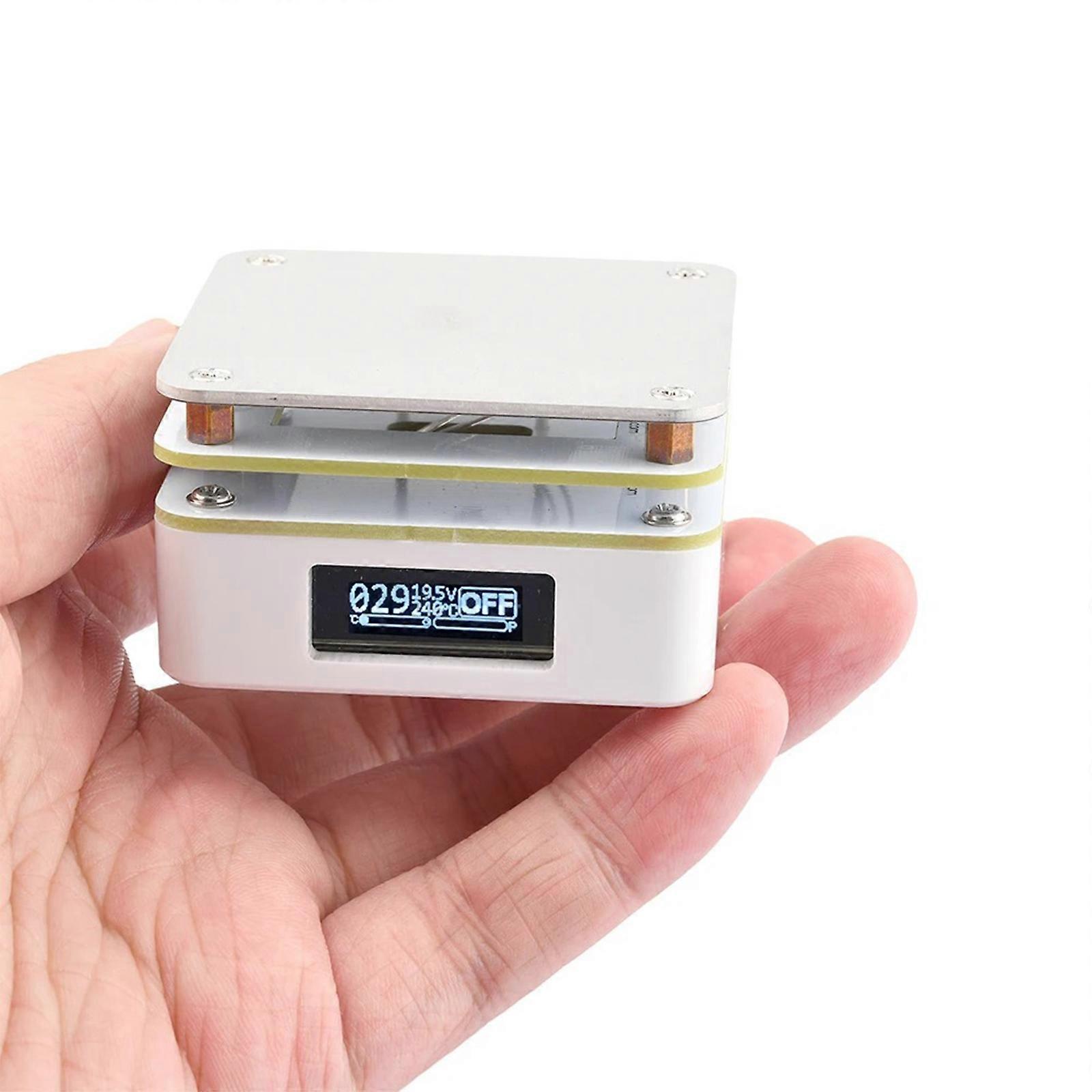 65W PD Protocol Hot Plate Preheater Printed Circuit Board Soldering Heating Plate Rework Station Preheating Platform Multicolor