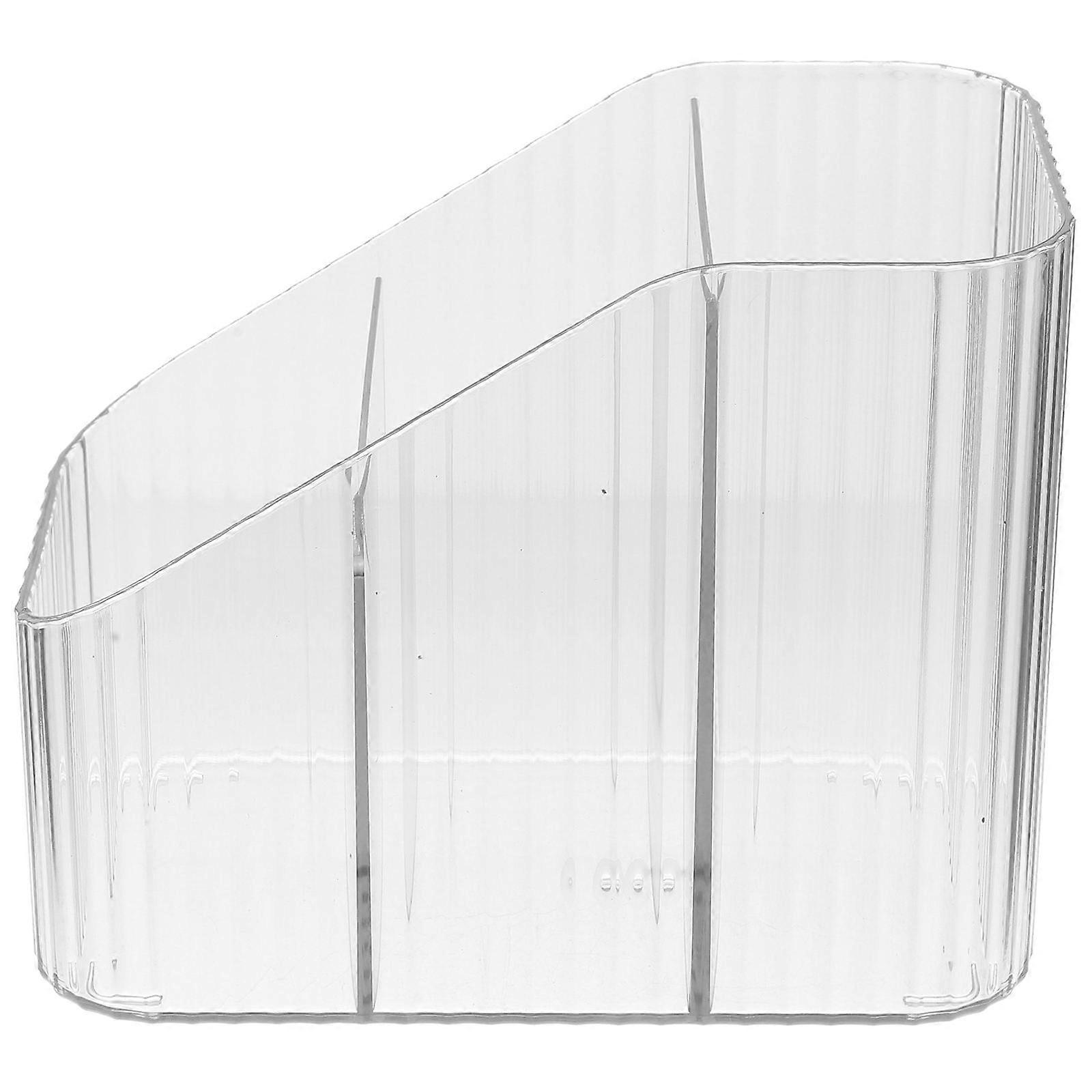 Multi-Grid Storage Box Desktop Organizer for Stationery Use 2Pcs