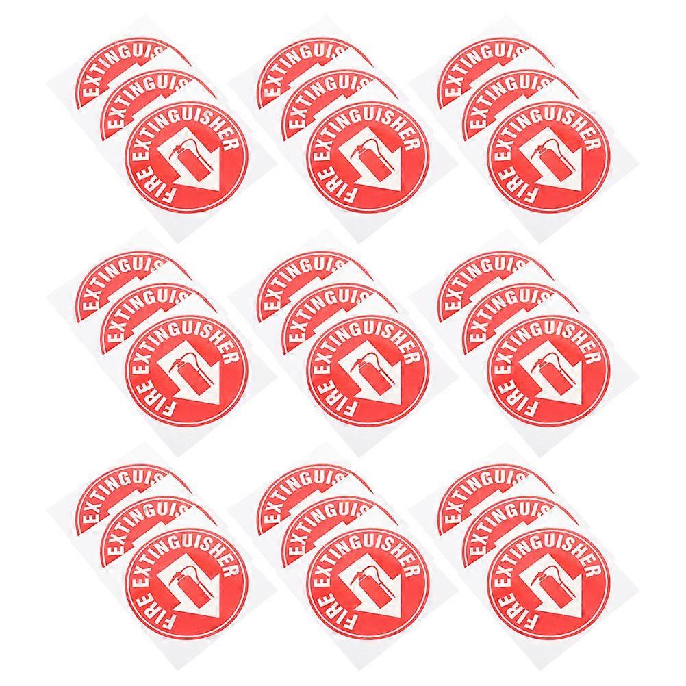 Fire Extinguisher Sticker for Business Use with 250Pcs Red Self Adhesive Labels